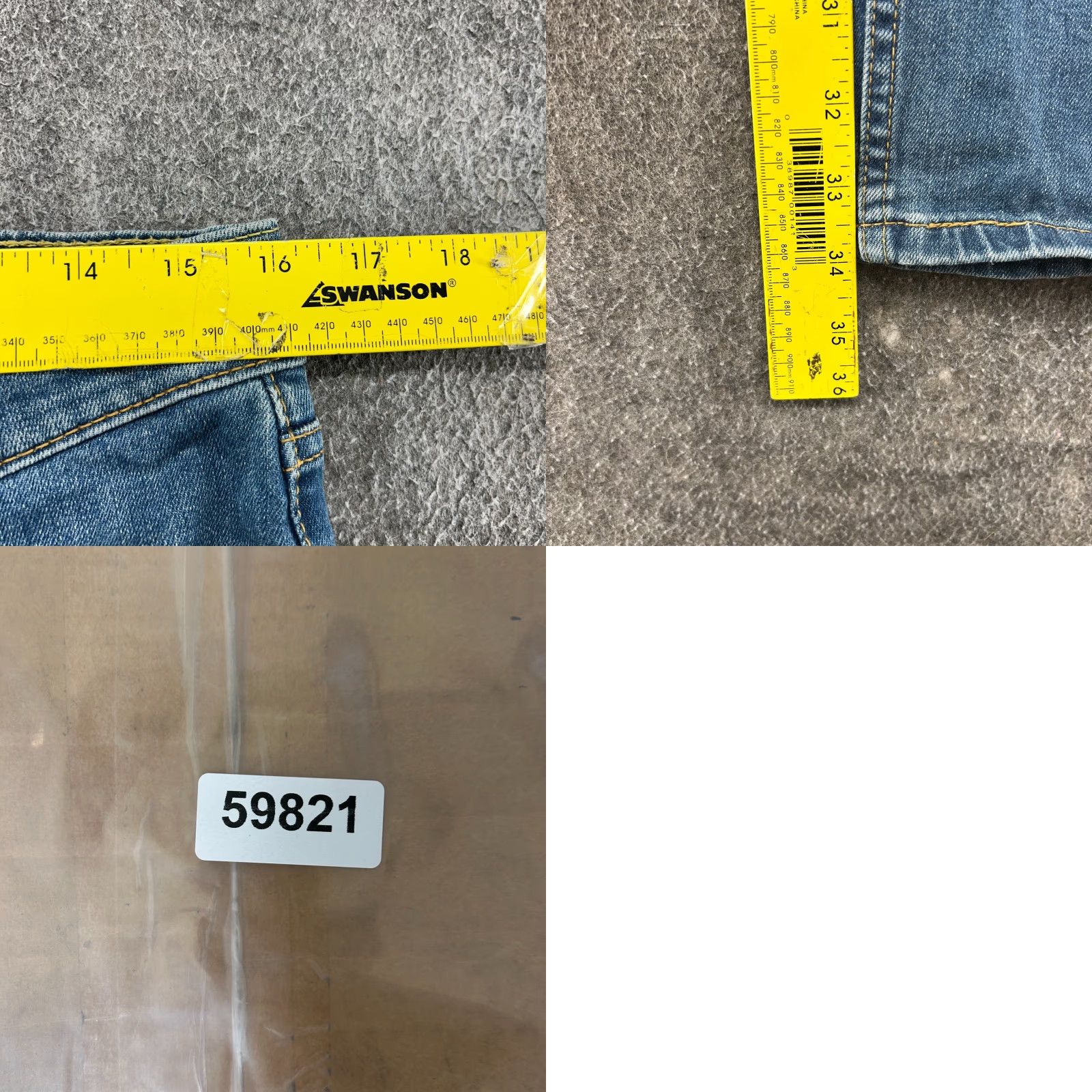 Levi's Levi's 505 Jeans Mens 32x34 Blue Regular Fit Straight Size US 32 / EU 48 - 8 Thumbnail