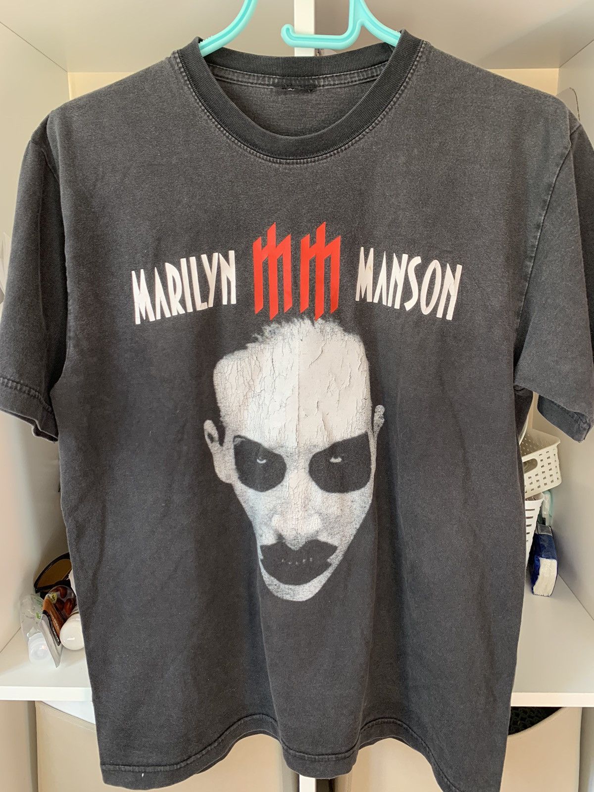 Vintage Vintage 90's Marilyn Manson Archival Sunfaded T-shirt Y2K M Size US S / EU 44-46 / 1 - 2 Thumbnail