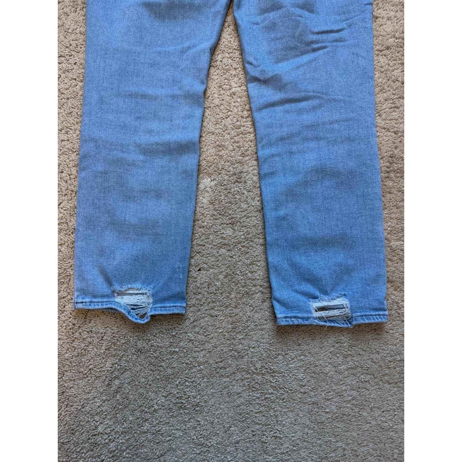 Levi's Levi Strauss Red Tab 724 High Rise Straight Crop Jeans 31x24 Size 31" - 6 Thumbnail