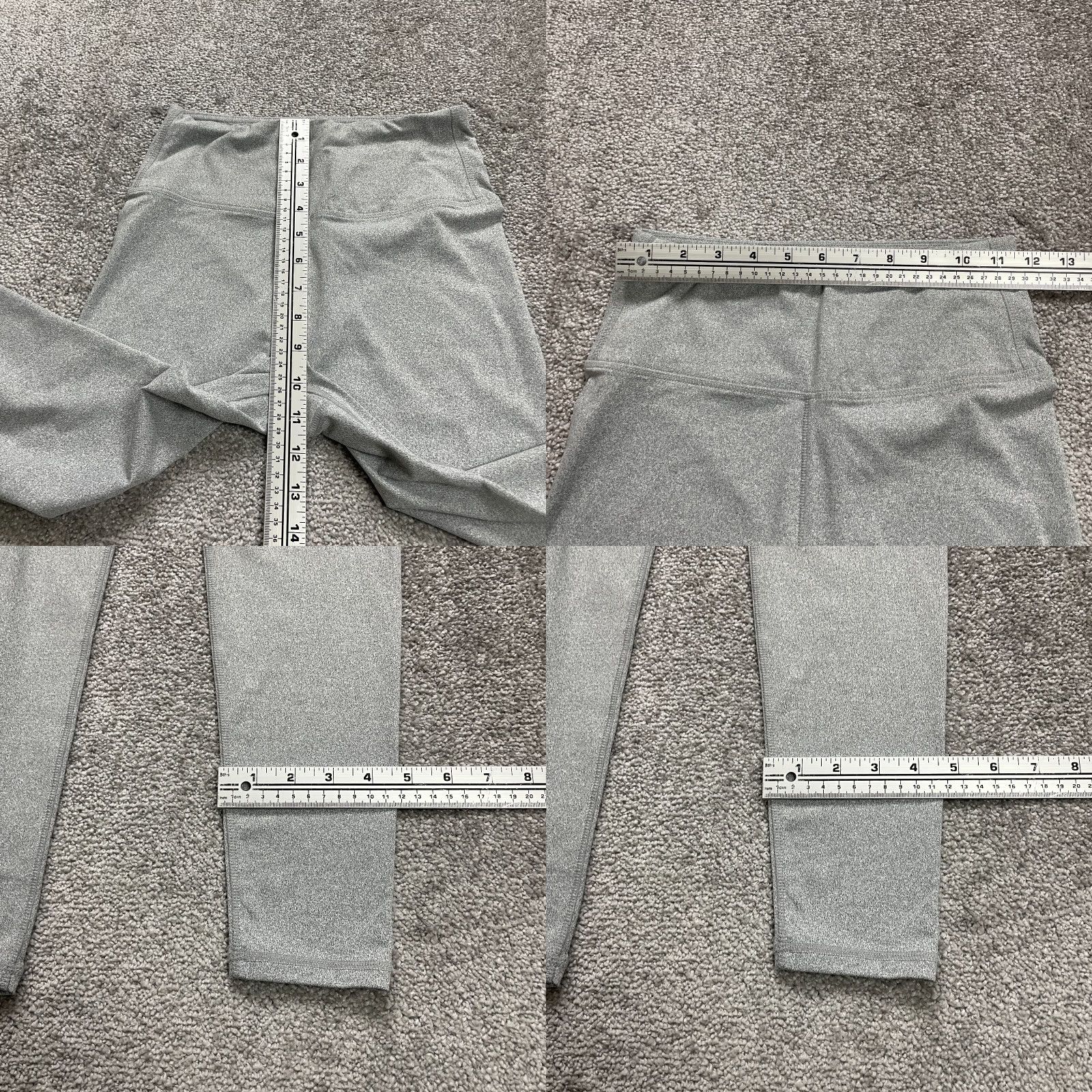 Kyodan VINTAGE Kyodan Compression Leggings Women Small Gray High Rise Pocket Active 24x25.5 Size 28" / US 6 / IT 42 - 8 Thumbnail