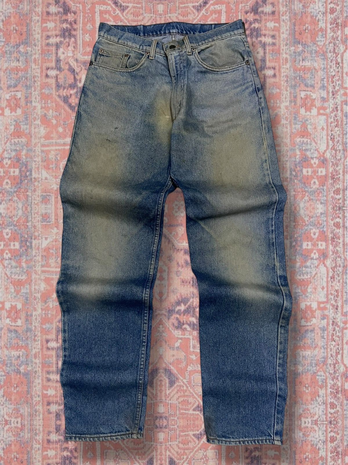 Levi's Vintage Clothing Vintage 90s Rare Designer Levis 516 Mudwash Distressed Denim Size US 29 - 1 Thumbnail