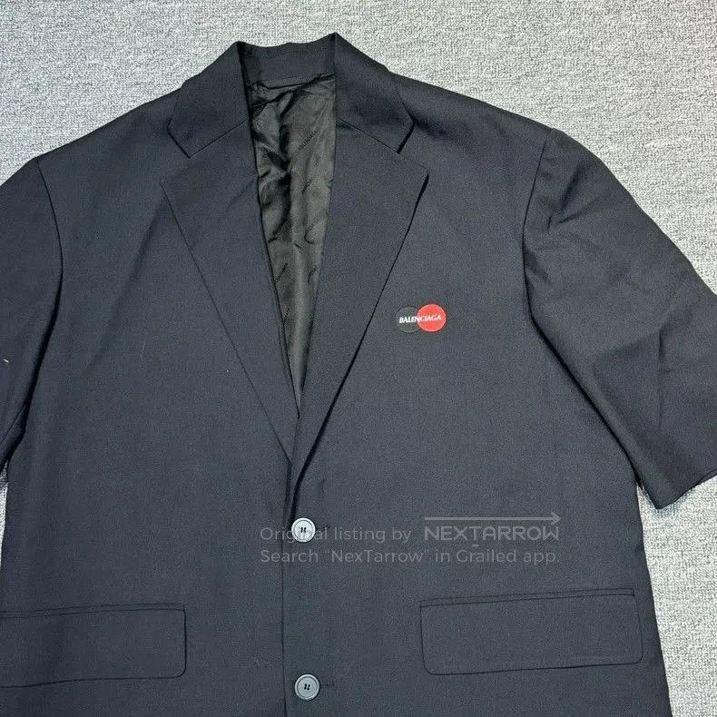 Other Balenciaga Mastercard Logo Embroidered Blazer. Size US L / EU 52-54 / 3 - 3 Thumbnail