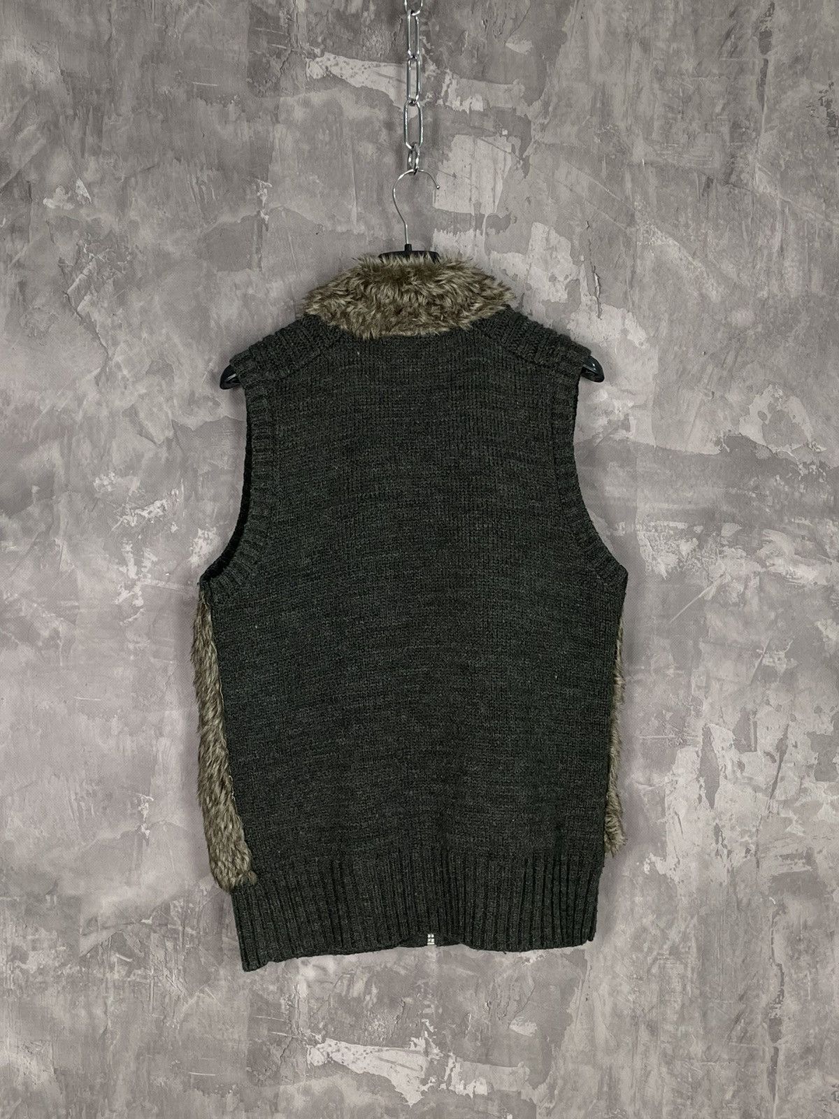 If Six Was Nine Japanese vintage Lgb Style Y2K fur zip sweater Vest Size M / US 6-8 / IT 42-44 - 9 Thumbnail