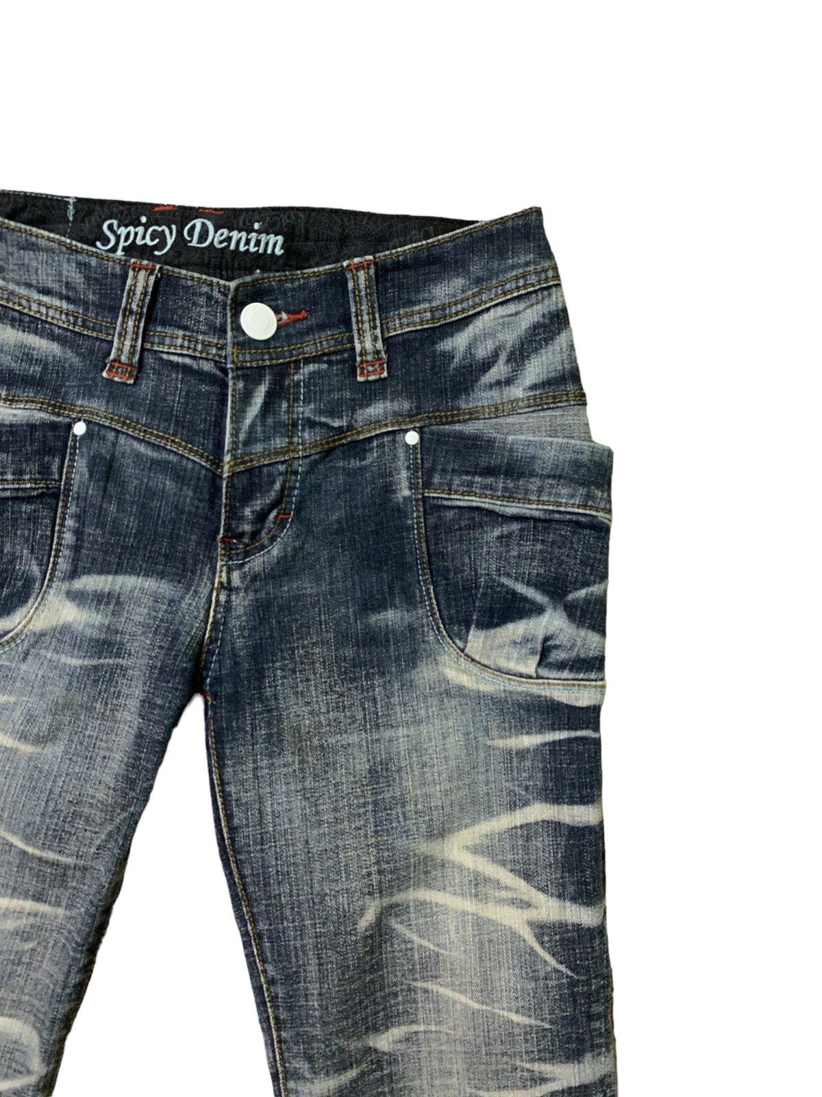 Designer × Japanese Brand Archive Clawmark Spicy Denim Acid Wash Denim Jeans Size US 27 - 5 Thumbnail