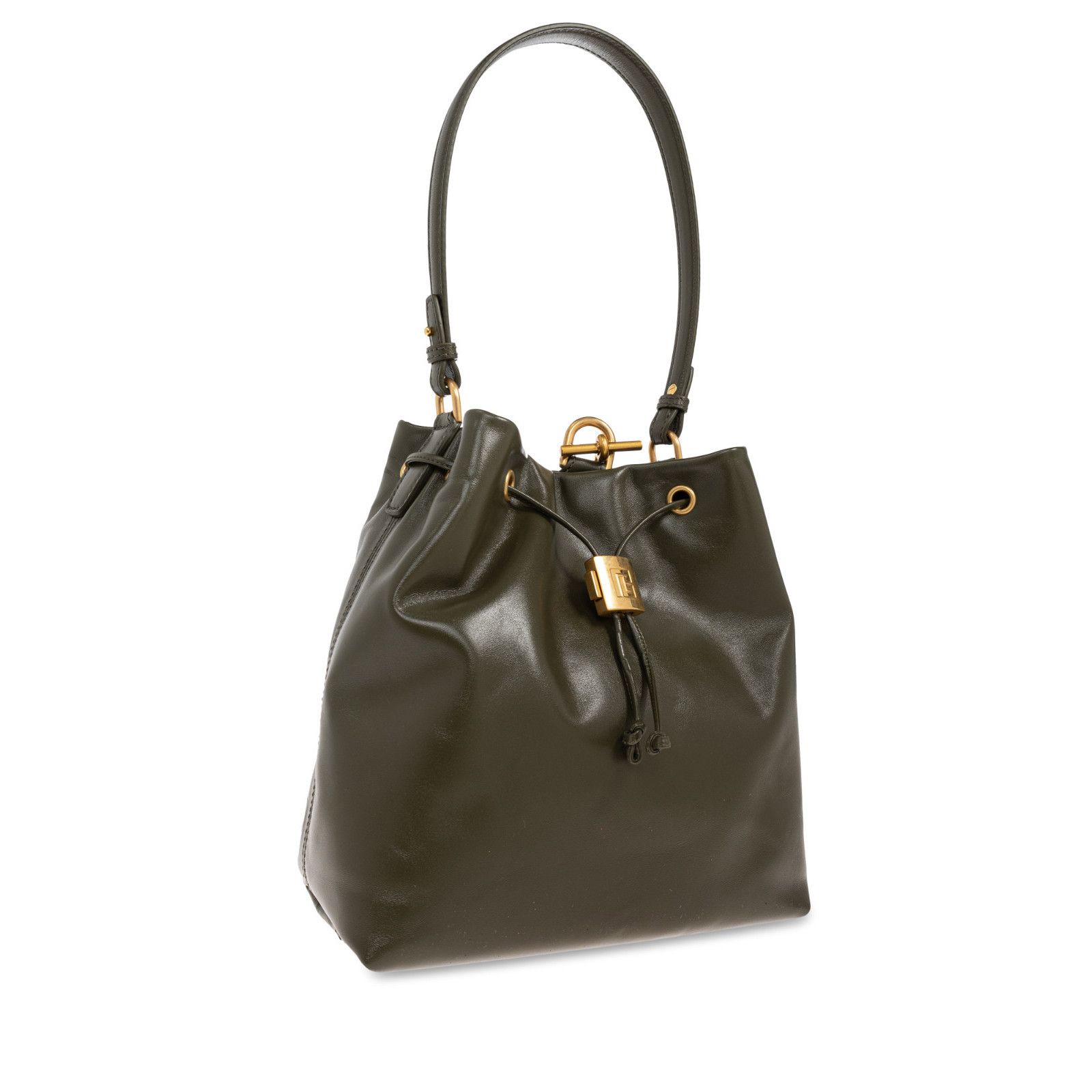 Balmain BALMAIN Green Leather Backpack New & Authentic Size ONE SIZE - 3 Thumbnail
