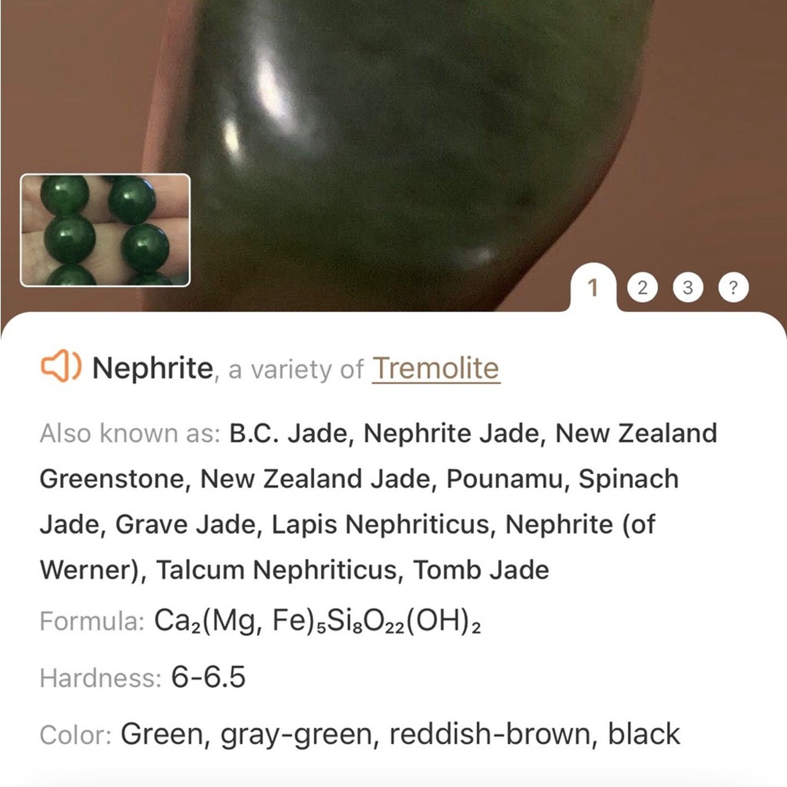 Handmade Genuine nephrite jade 10mm round bead necklace Size ONE SIZE - 11 Thumbnail