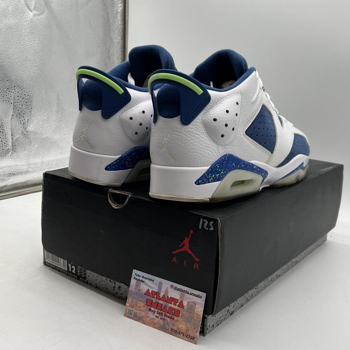Jordan Brand Air Jordan 6 low ghost green Size US 12 / EU 45 - 5 Thumbnail