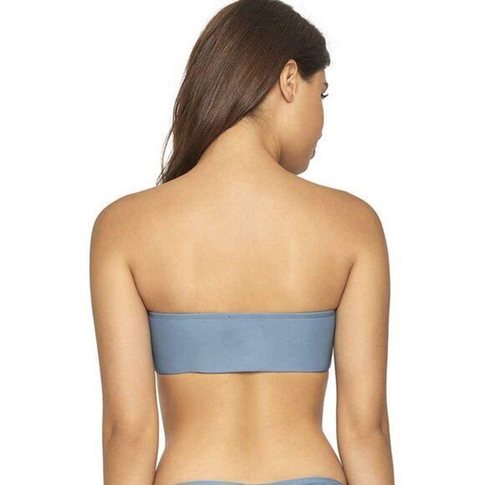 Other NWT PQ SWIM Women's Lace‎-Up Bandeau Bikini Top Sky Blue L Size L / US 10 / IT 46 - 6 Thumbnail