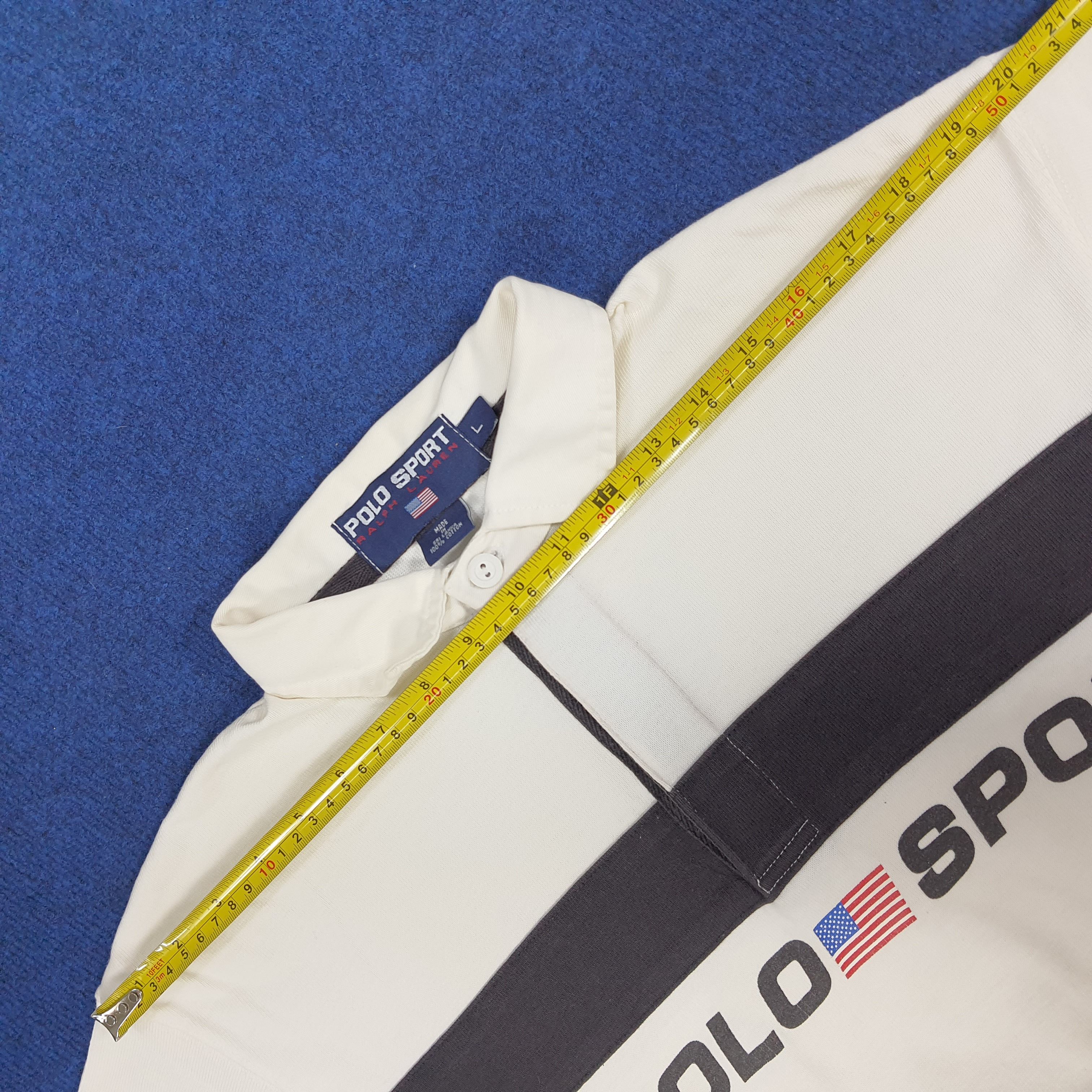 Polo Ralph Lauren × Vintage Vintage Polo Sport Ralph Lauren Long Sleeve Polo Shirt Size US XL / EU 56 / 4 - 11 Thumbnail