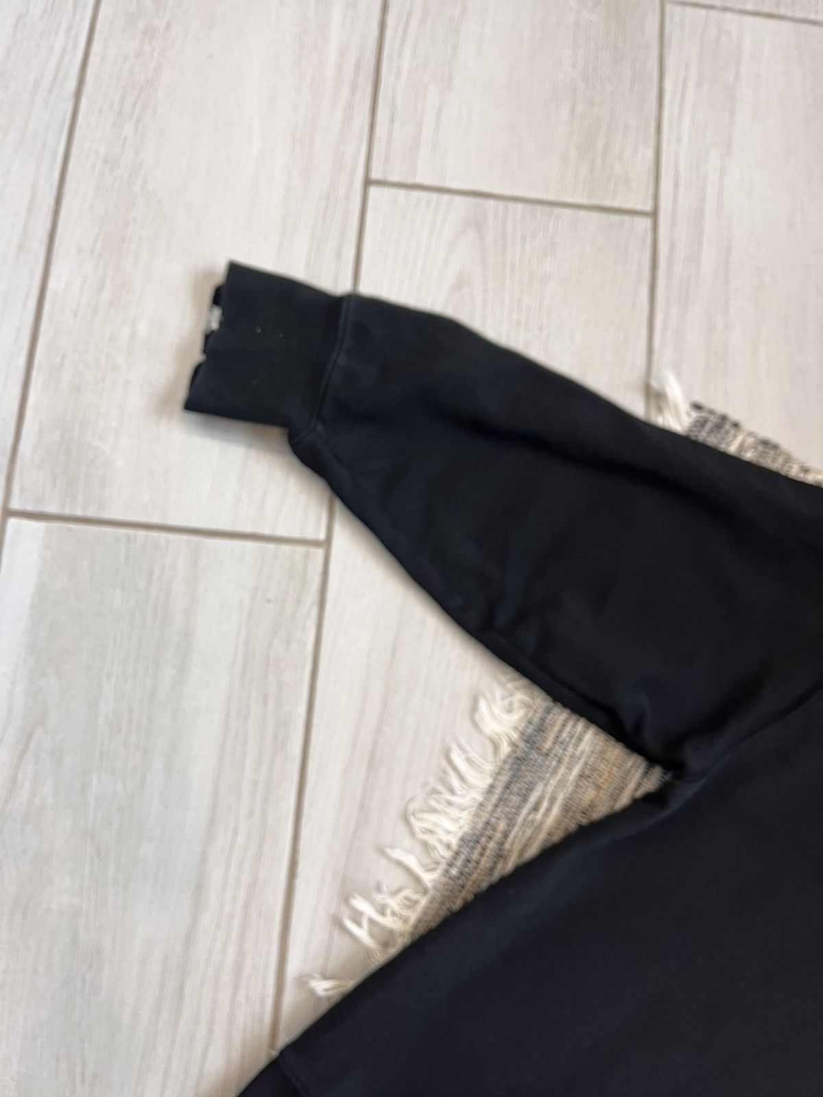 Allsaints × Designer Allsaints Sweatshirt Blank Black Crew neck Zipper Sleeve Size US M / EU 48-50 / 2 - 11 Thumbnail