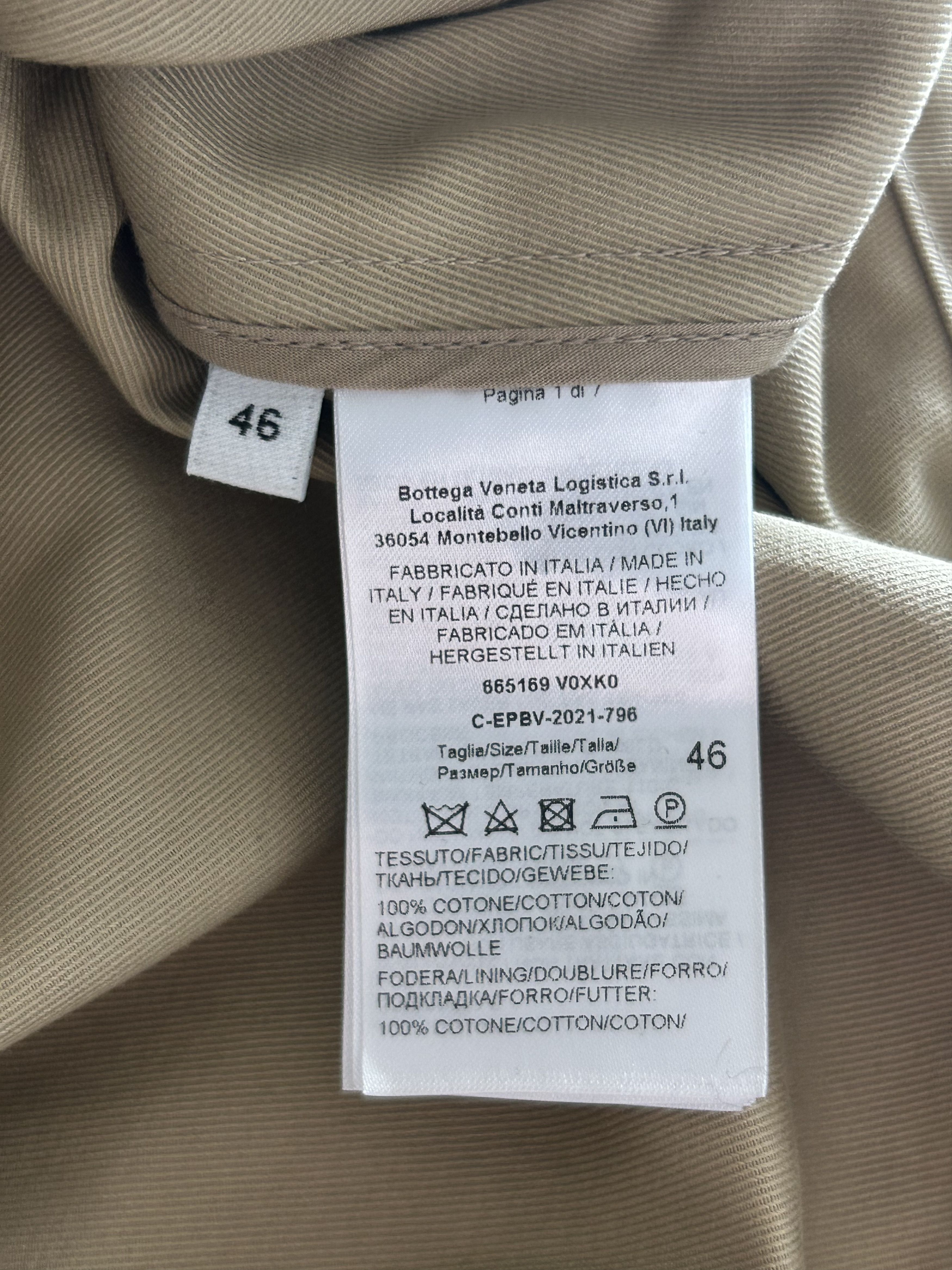 Bottega Veneta Bottega Veneta Beige Button Up Work Jacket Size US S / EU 44-46 / 1 - 4 Thumbnail
