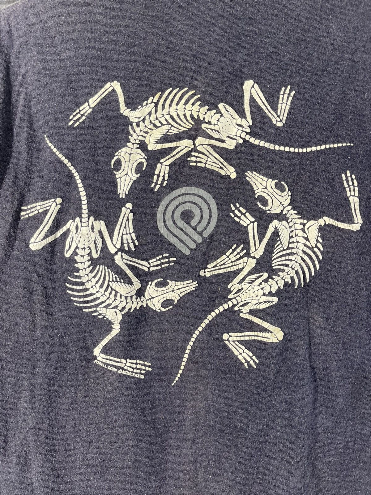 Powell Peralta Thrashed 1988 Vintage Powell Peralta Rat Bones T-Shirt Size US S / EU 44-46 / 1 - 13 Thumbnail