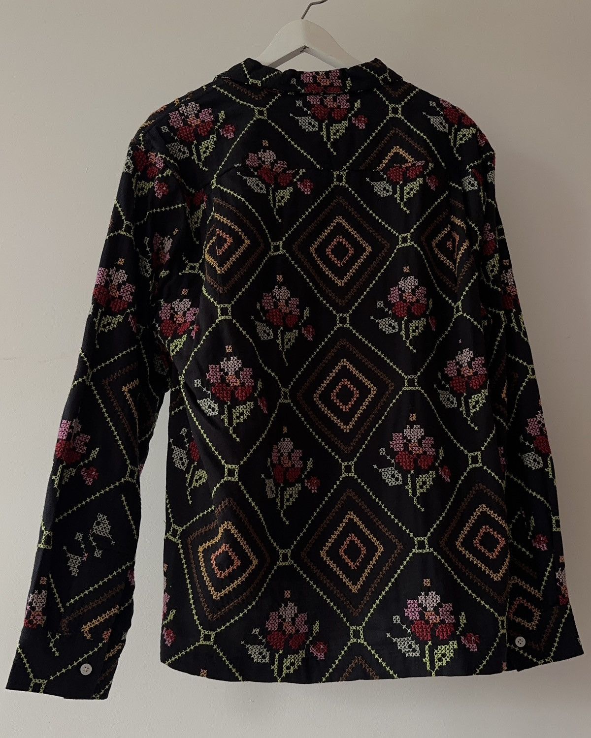 Bode Bode - Needlepoint Begonia Long Sleeve Shirt - NWT Size US L / EU 52-54 / 3 - 3 Thumbnail