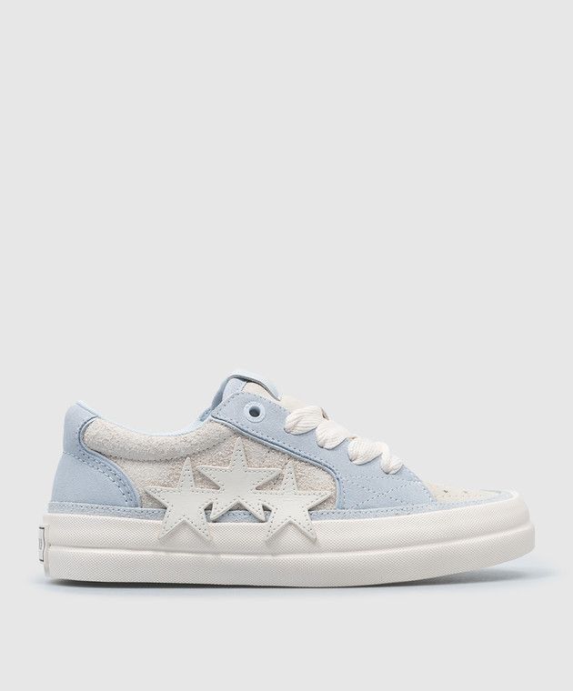 Balenciaga o1s1wg111125 Sunset Skate Low-Top Sneakers in Blue/White Size US 11 / IT 41 - 1 Thumbnail