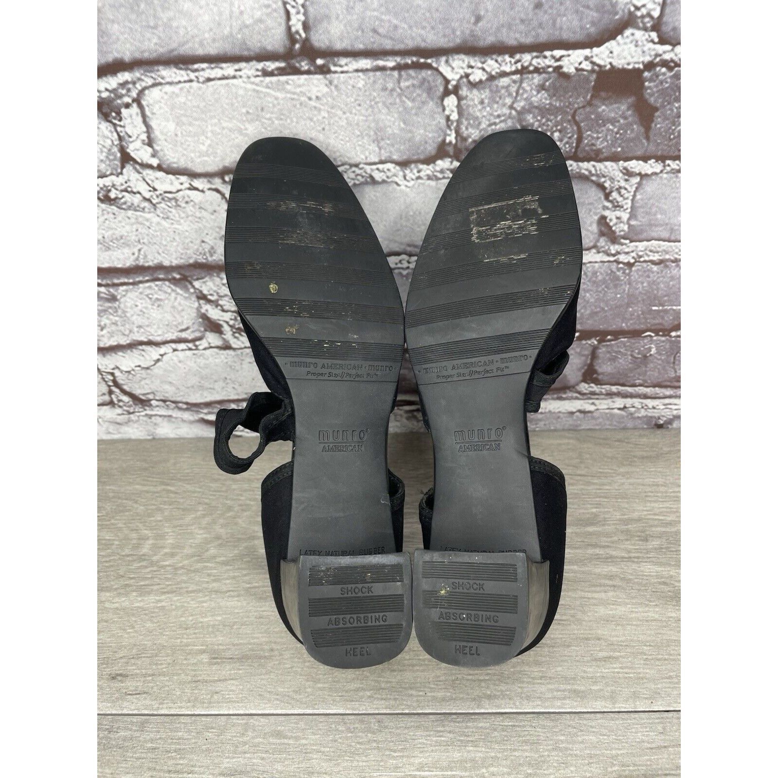 Other Munro American Whitney Black Fabric Elastic MaryJane Strap H Size US 8.5 / IT 38.5 - 17 Thumbnail