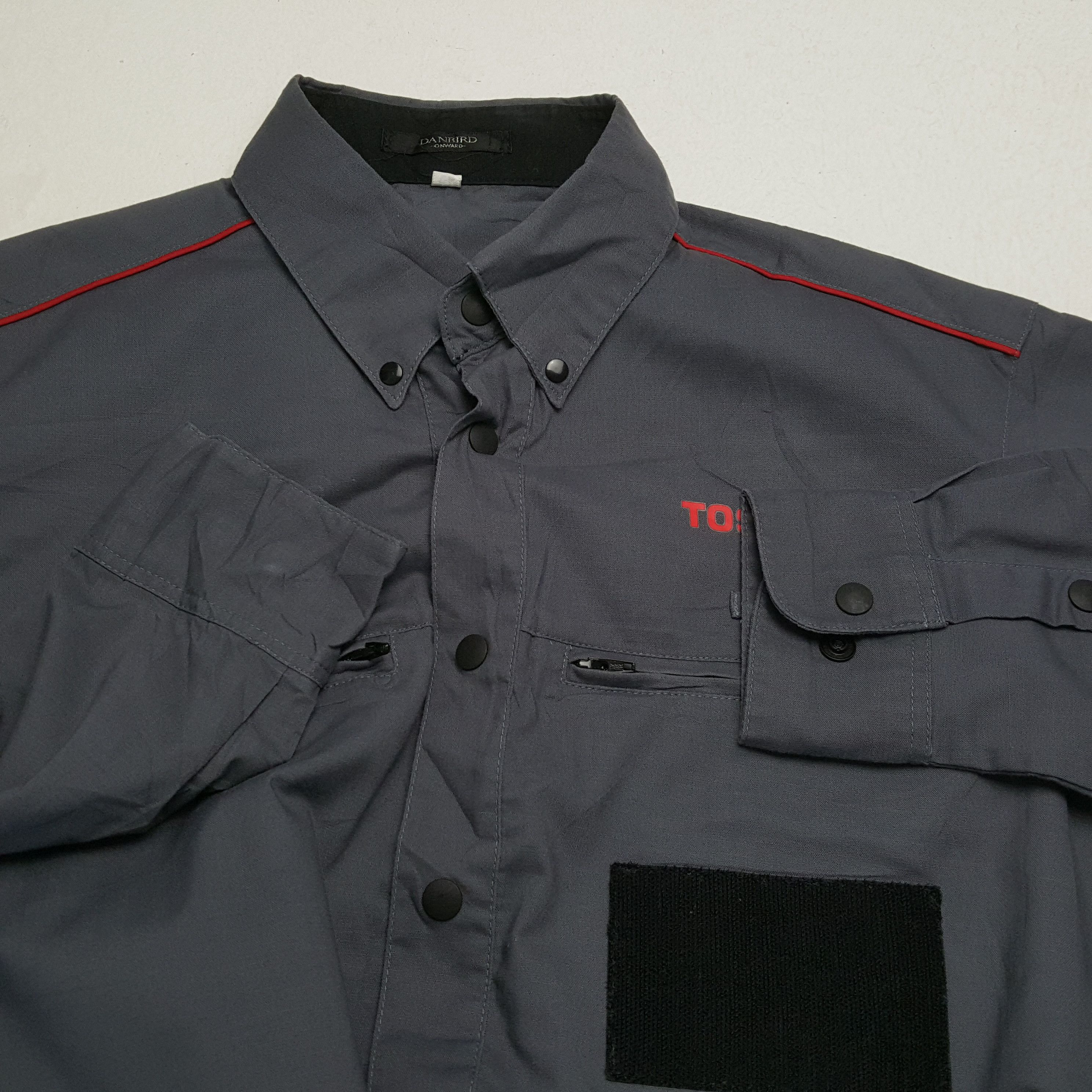 Japanese Brand × Vintage TOSHIBA Japanese Electronic Brand Workwear Shirt Size US M / EU 48-50 / 2 - 9 Thumbnail