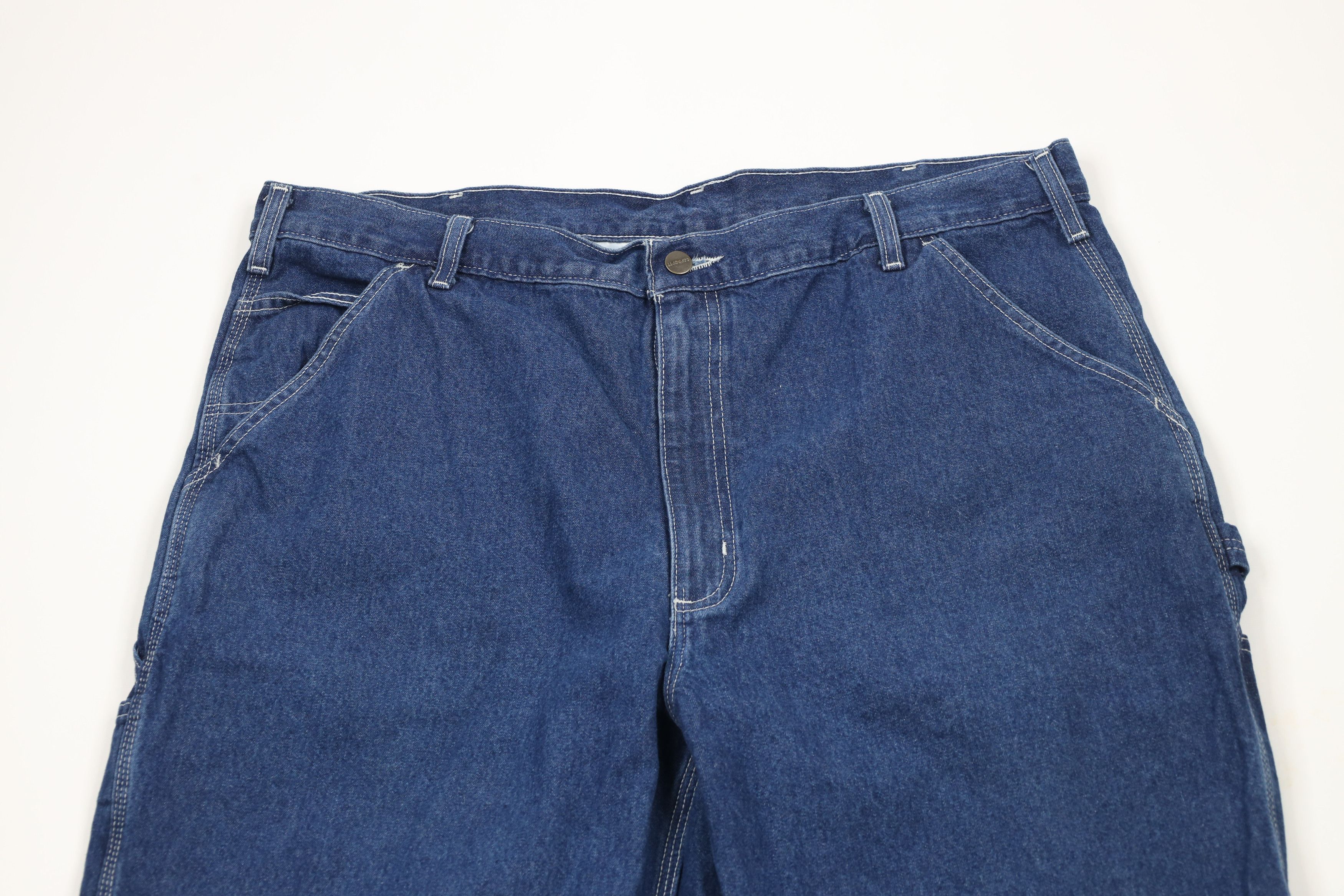 Carhartt × Vintage Vintage Y2K Carhartt Loose Fit Wide Leg Dungaree Denim Jeans Size US 42 / EU 58 - 2 Thumbnail