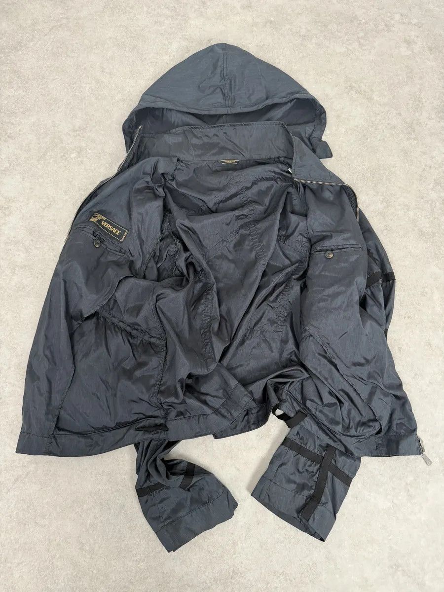 Versace 2000s Versace Bondage Black Hooded Jacket Size US L / EU 52-54 / 3 - 7 Thumbnail