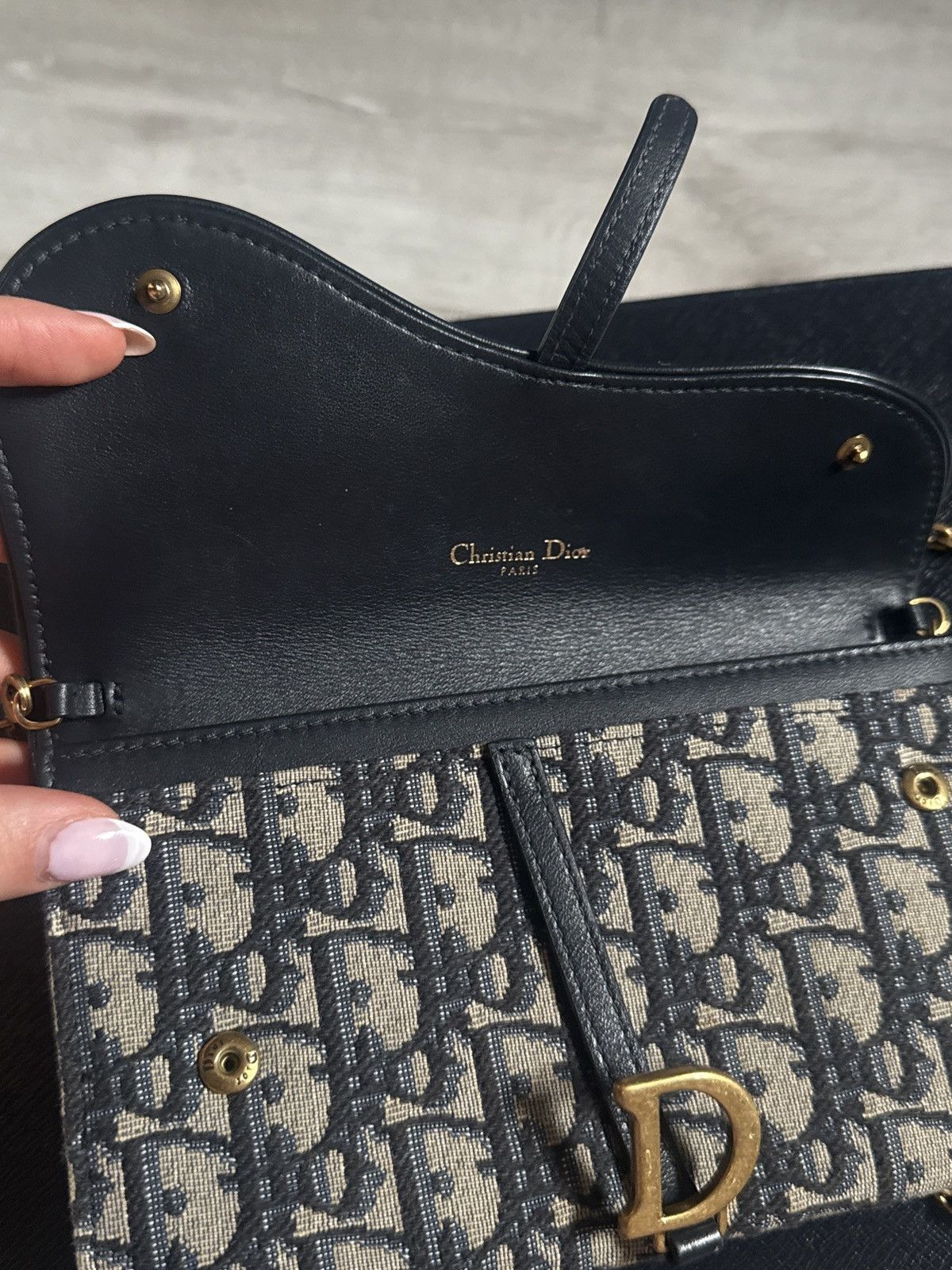 Dior Small Saddle Pouch with Chain Size ONE SIZE - 2 Thumbnail