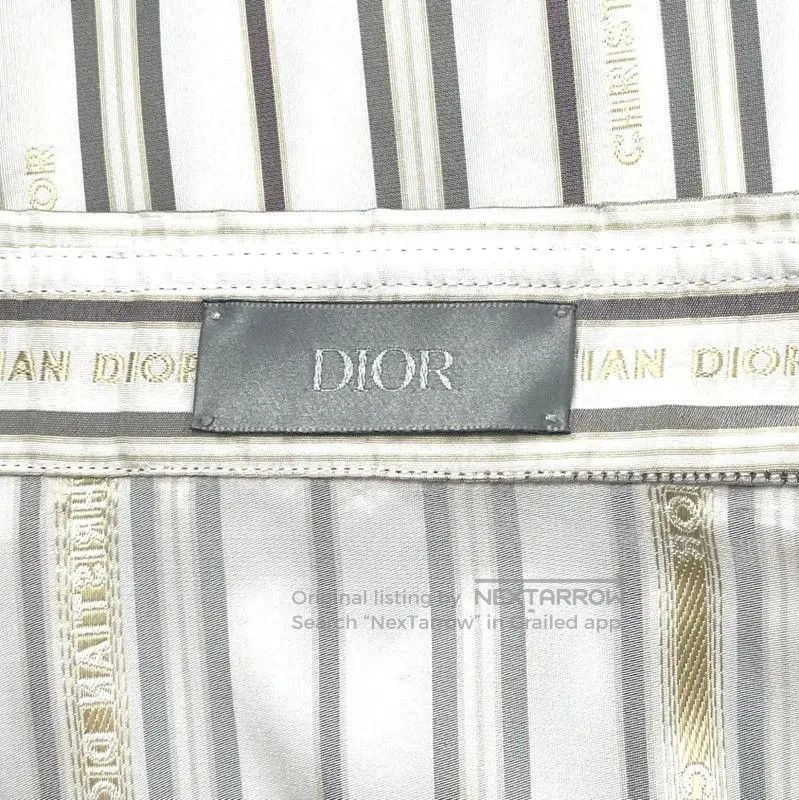 Dior Dior Men's Silk Blend Long Sleeve Shirt . Size US M / EU 48-50 / 2 - 4 Thumbnail