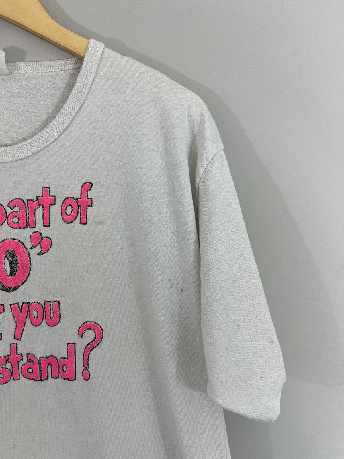 Vintage Single Stitch NO Thrashed Faded Joke Tee Size US L / EU 52-54 / 3 - 5 Thumbnail