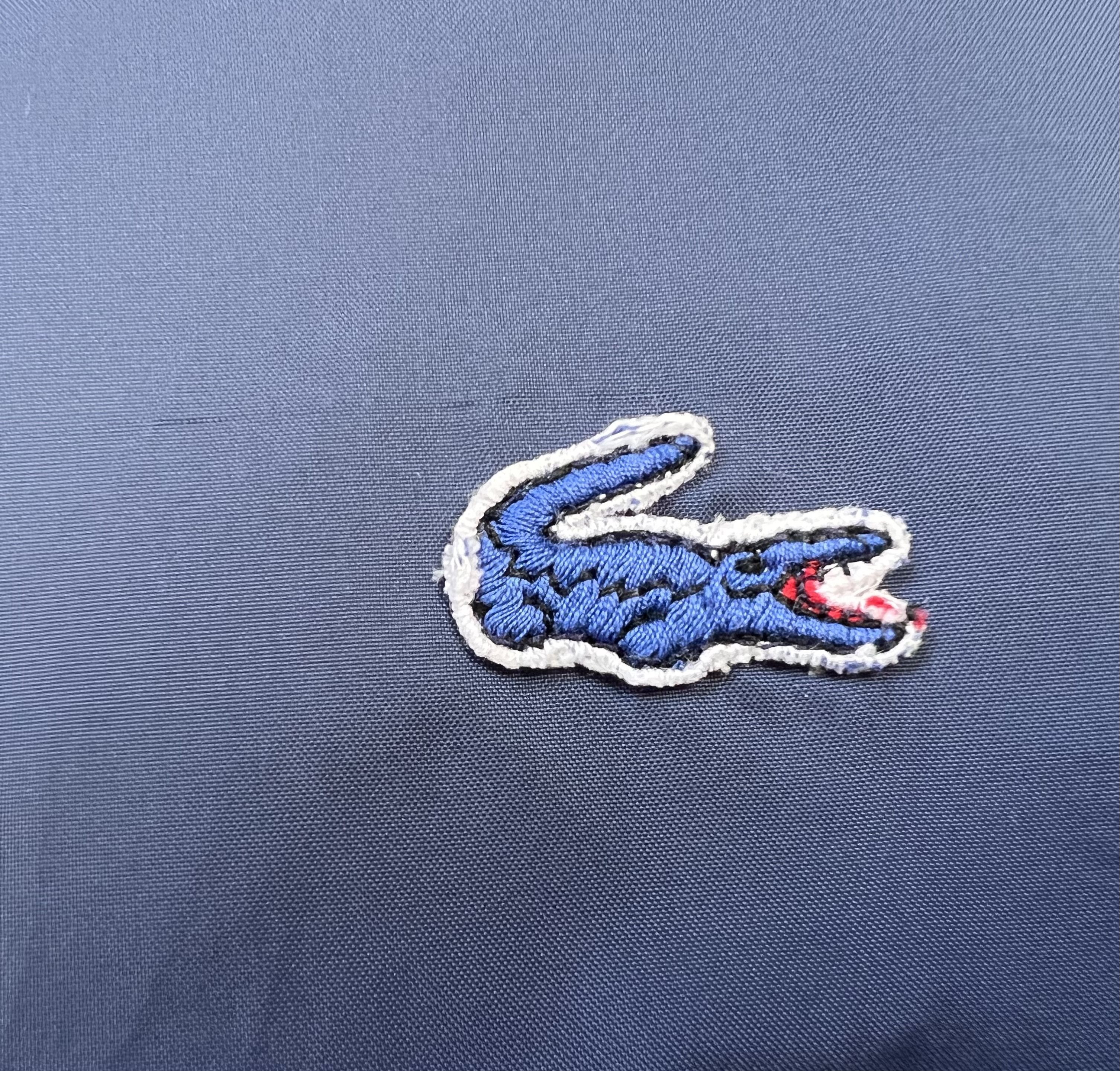 Lacoste Vintage IZOD Lacoste Windbreaker Bomber Jacket XL Blue Croco Size US XL / EU 56 / 4 - 6 Thumbnail