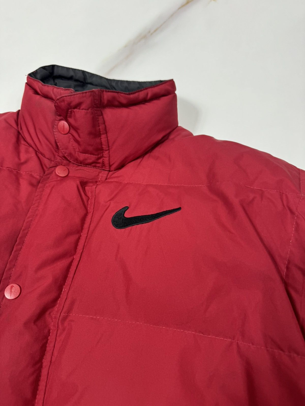 Nike Vintage 90s Nike Big Swoosh Puffer Down Jacket Size US S / EU 44-46 / 1 - 13 Thumbnail