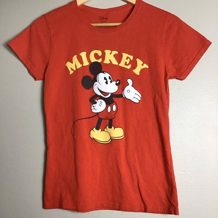 Disney Classic Disney Mickey Mouse Small Red T Shirt | Grailed