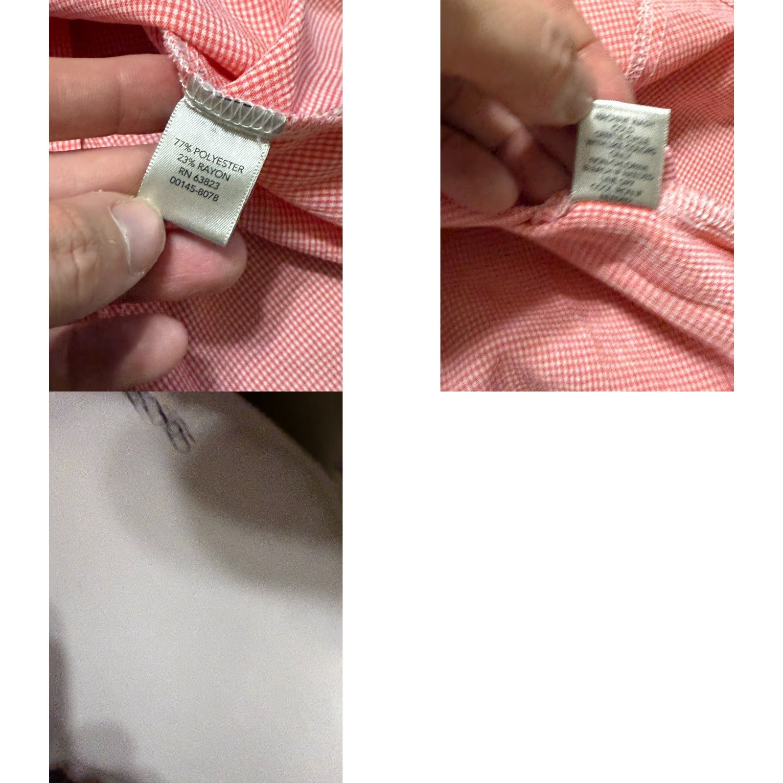 Vintage VINTAGE CJ Banks Jacket, Women's Plus 1X, Red White, Long Sleeve, Button Up Blouse Size XL / US 12-14 / IT 48-50 - 8 Thumbnail