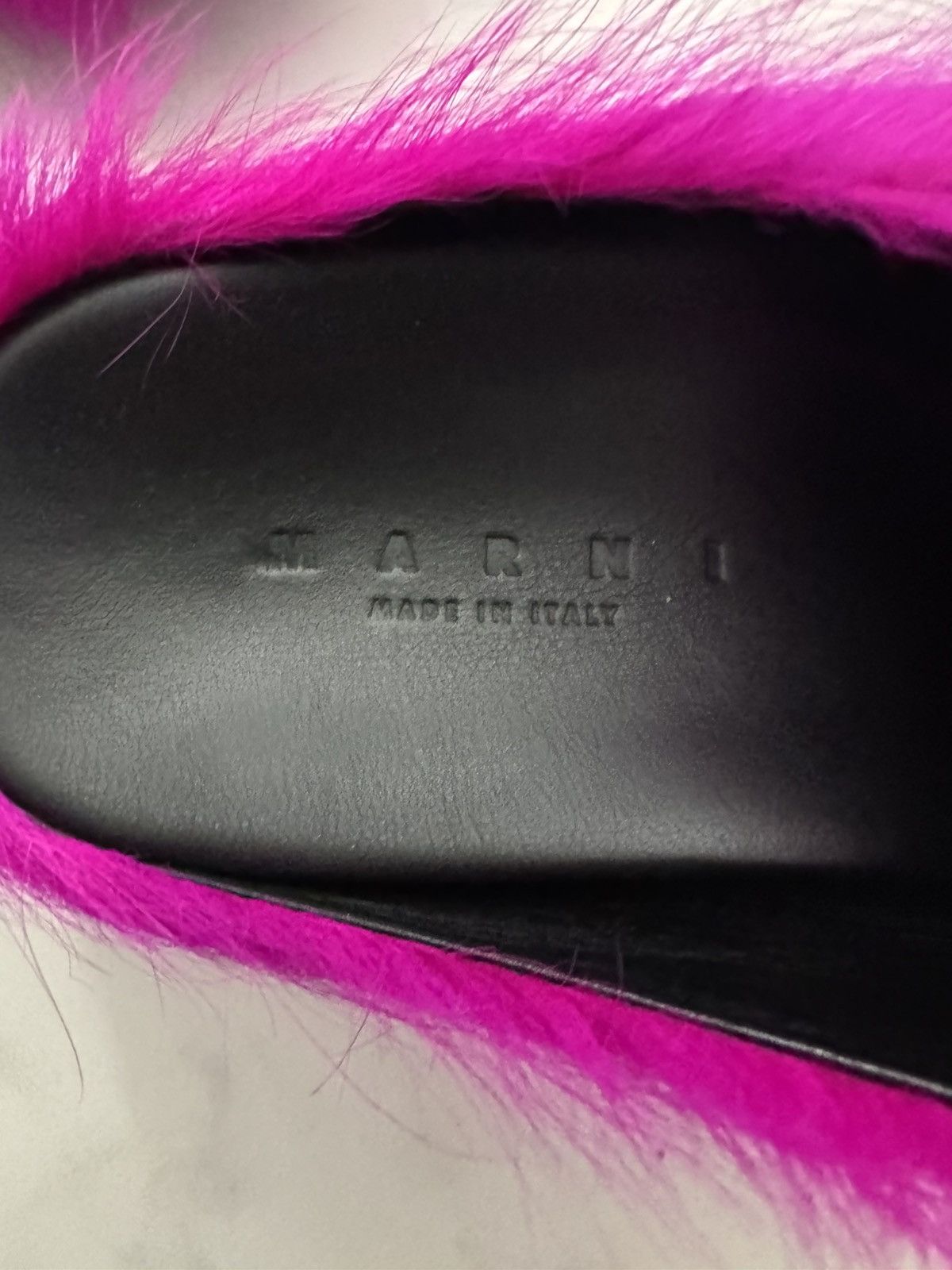 Marni Marni Hot Pink Fur Slides Size US 7 / IT 37 - 2 Thumbnail