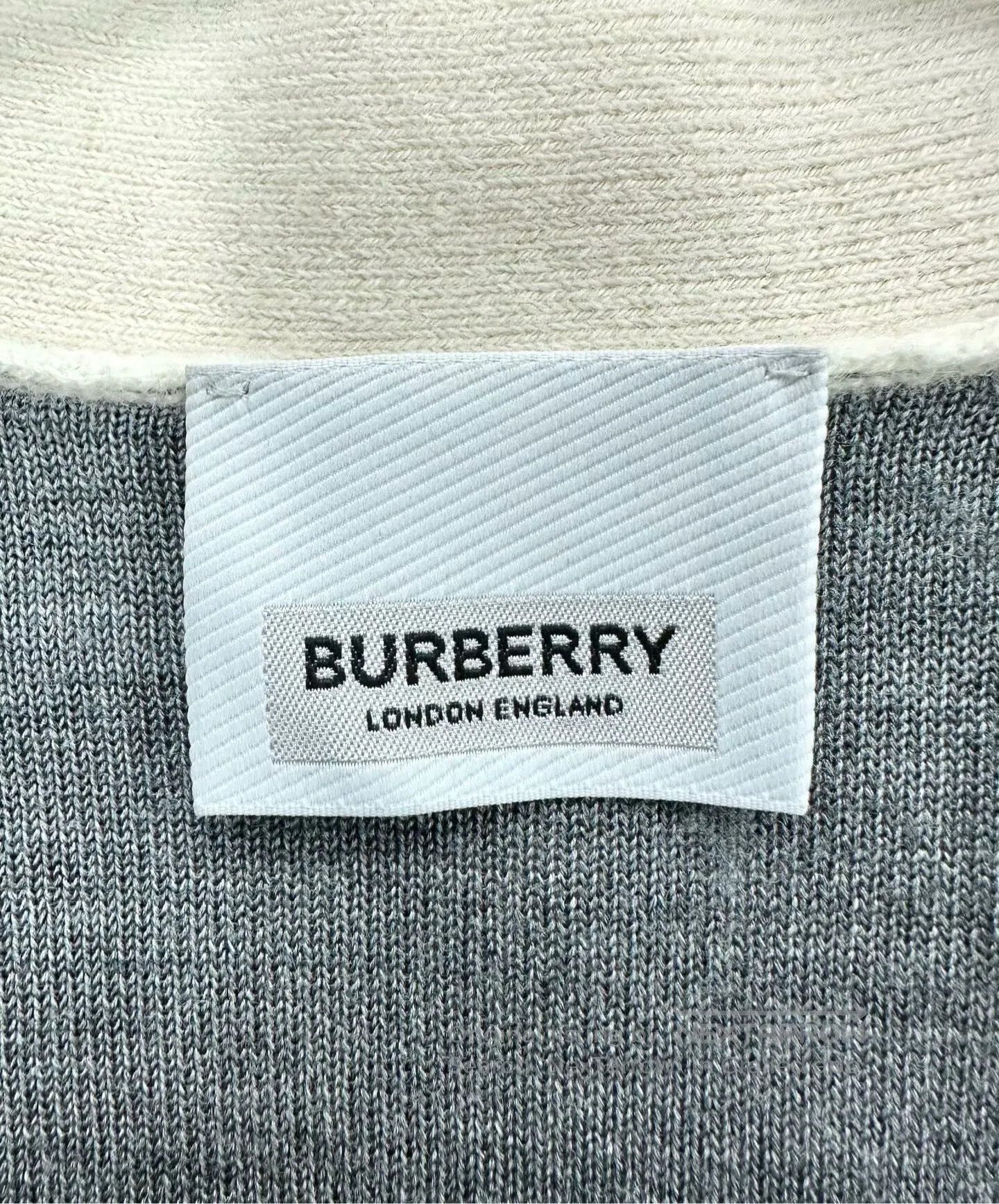Burberry Burberry Beige All-over Printed Logo Wool Knit Cardigan| Size US XS / EU 42 / 0 - 3 Thumbnail