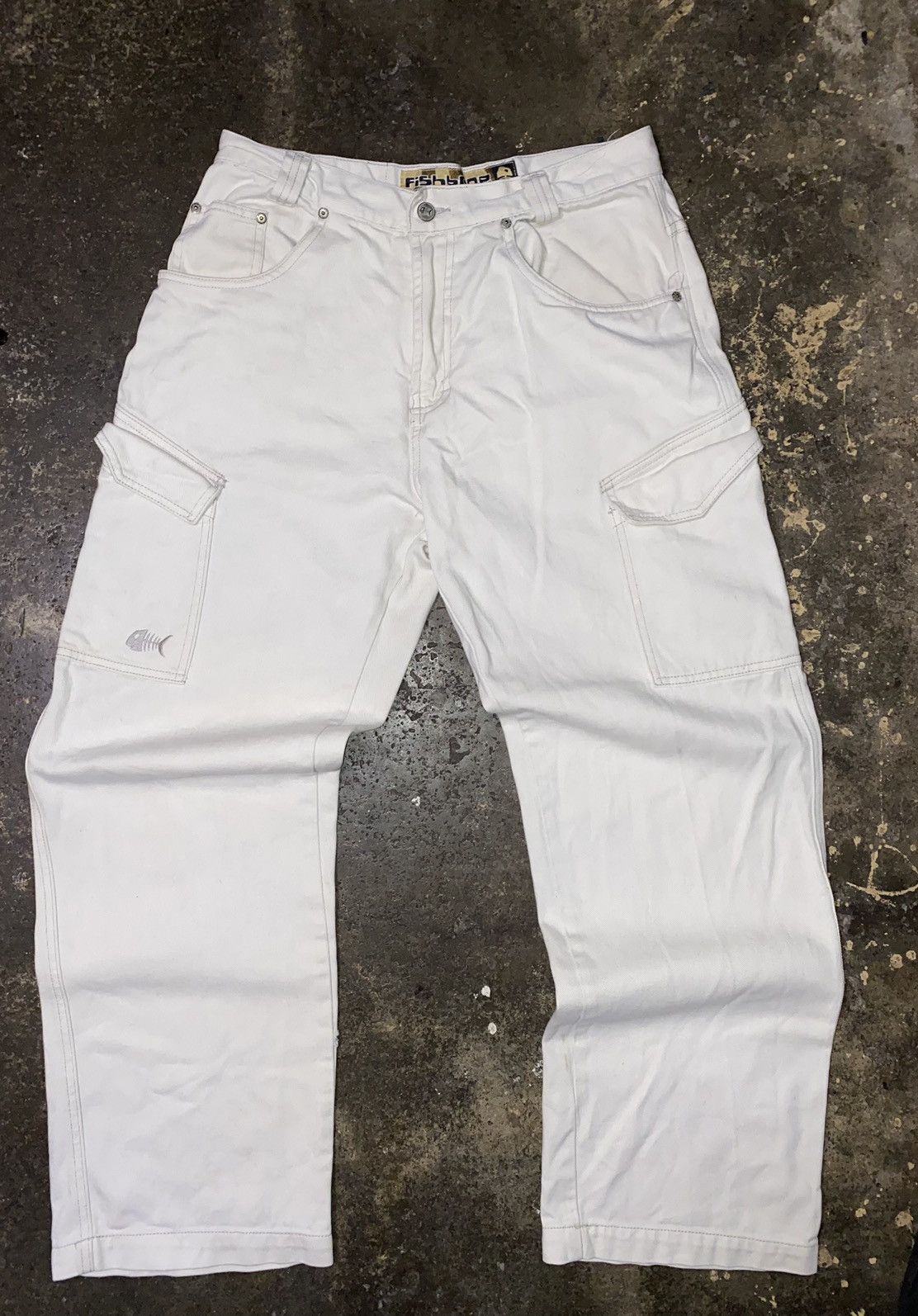 Japanese Brand × Vintage Vintage Fishbone Skate Baggy Wide Leg Cargo Pants y2k Pocket Size US 30 / EU 46 - 6 Thumbnail