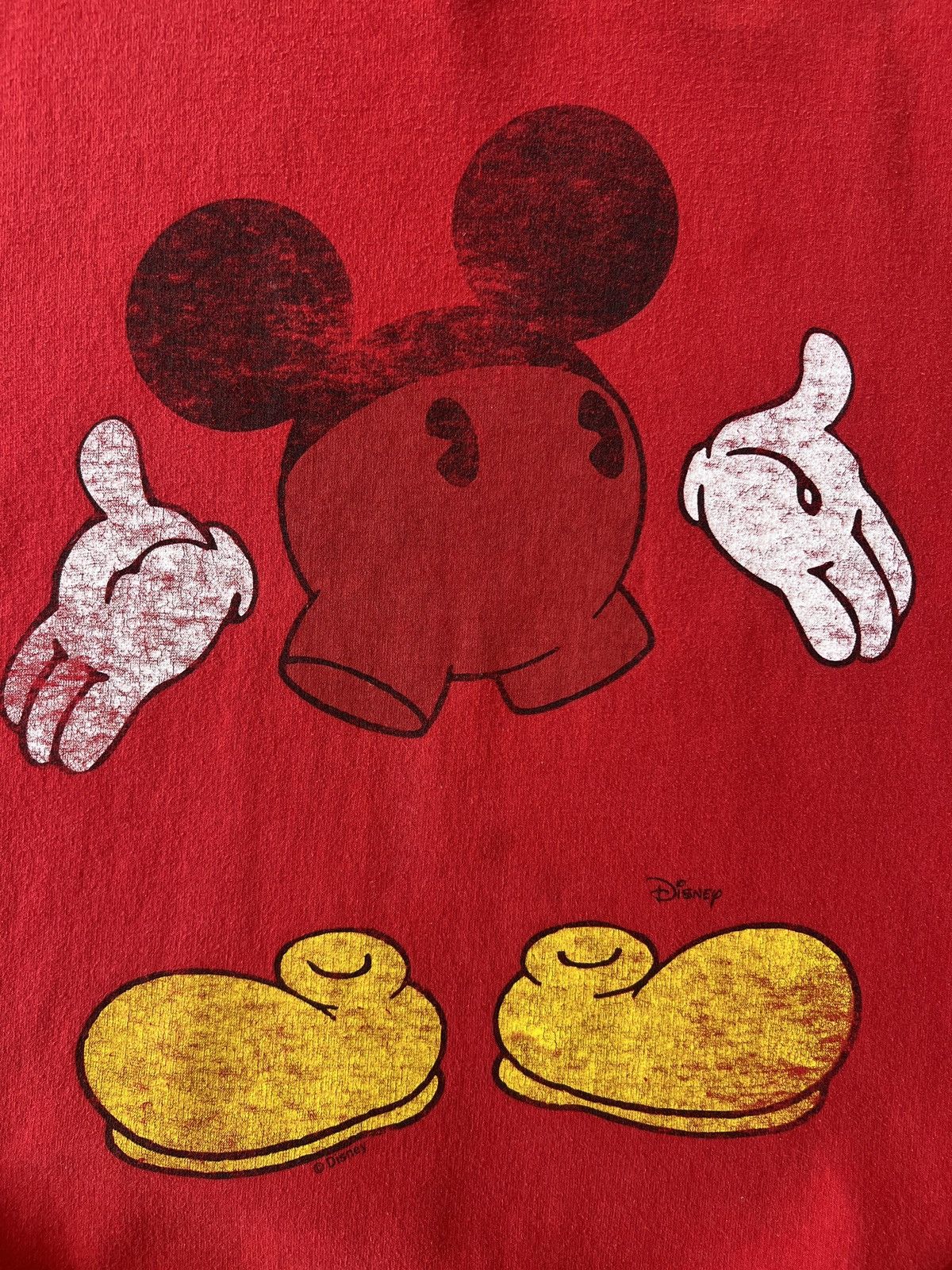 Disney × Junk Food 1990s Red Junk Food Mickey Mouse Crewneck Sweatshirt Unisex Size US L / EU 52-54 / 3 - 4 Thumbnail