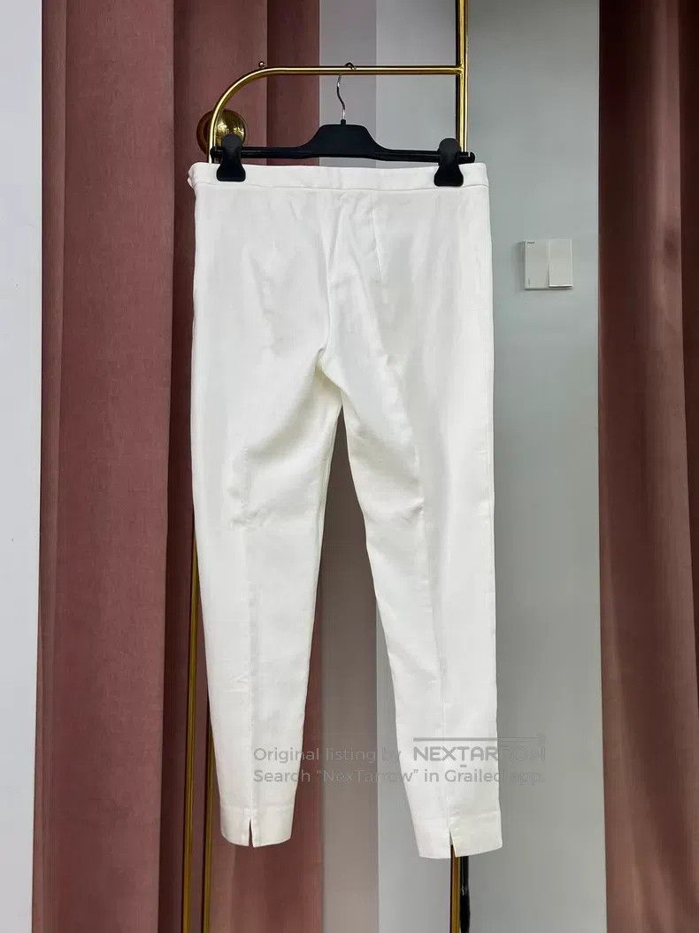 Loro Piana Loro Piana White Casual Trousers Size 27" / US 4 / IT 40 - 2 Thumbnail