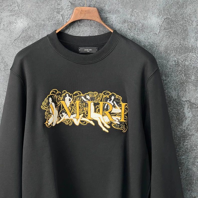 Amiri Amiri Letter Embroidered Cotton Sweatshirt Size US L / EU 52-54 / 3 - 3 Thumbnail