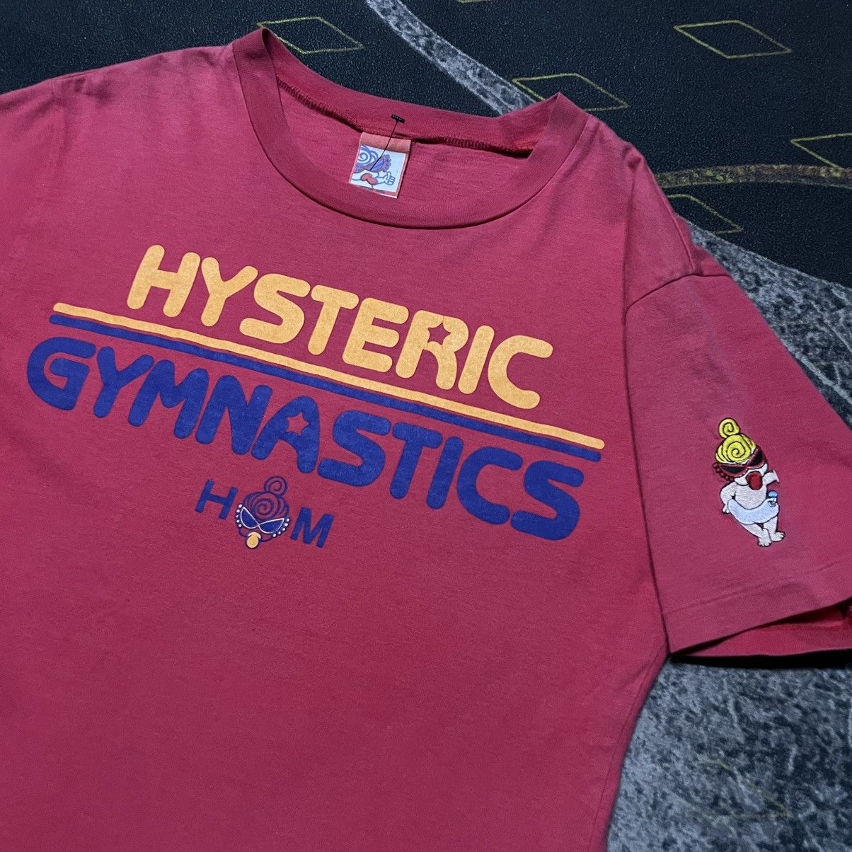 Hysteric Glamour × Japanese Brand × Vintage 💥Vintage Hysteric Mini Glamour “Gymnastics” Tees Size US XS / EU 42 / 0 - 2 Thumbnail