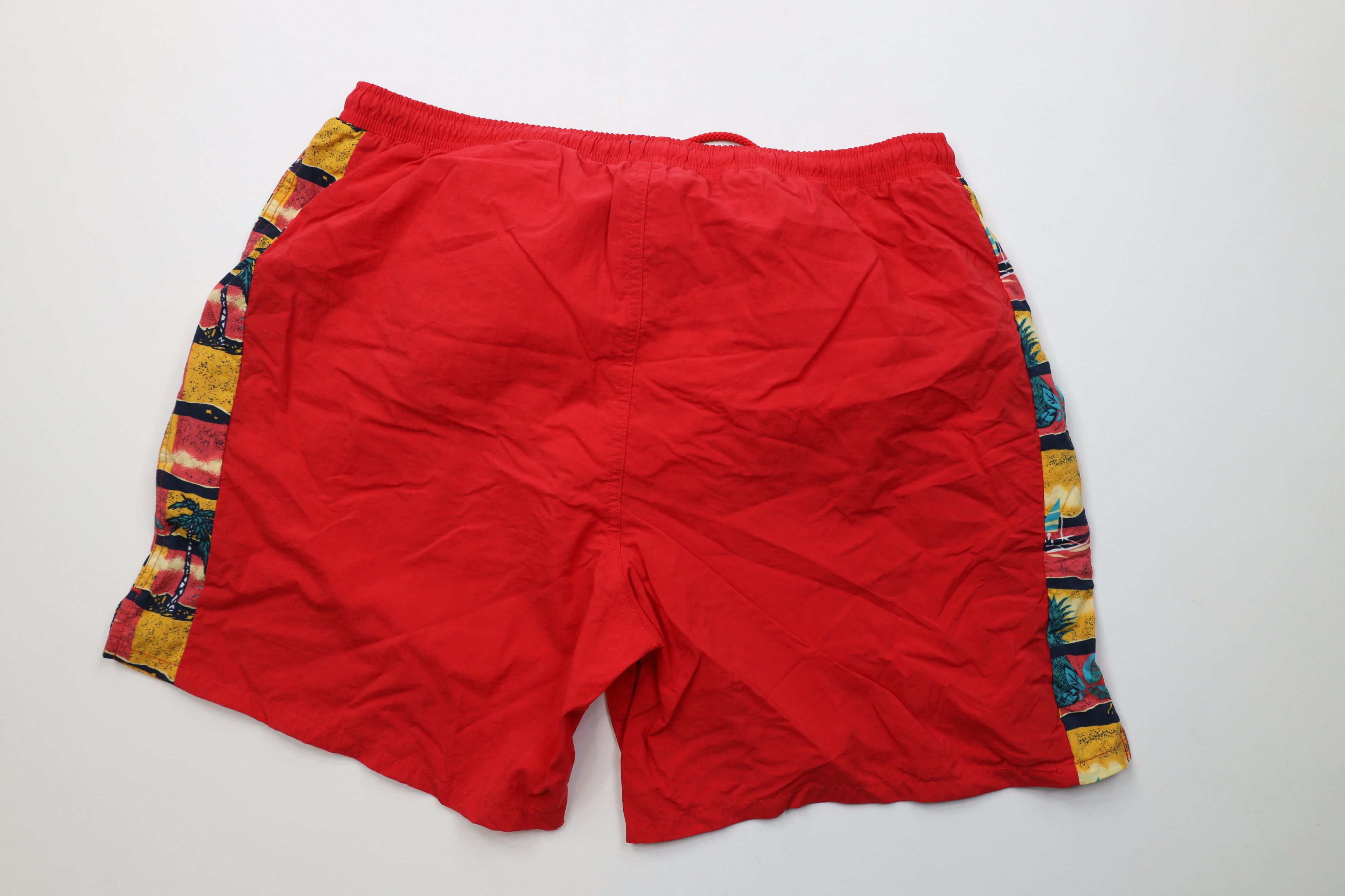 Vintage Vintage 90s Streetwear Surfing Beach Lined Shorts Trunks Size US 36 / EU 52 - 8 Thumbnail