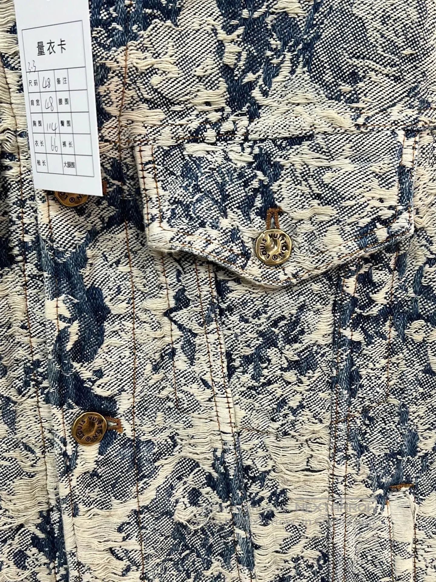 Louis Vuitton Louis Vuitton Distressed Floral Denim Jacket. Size US M / EU 48-50 / 2 - 3 Thumbnail