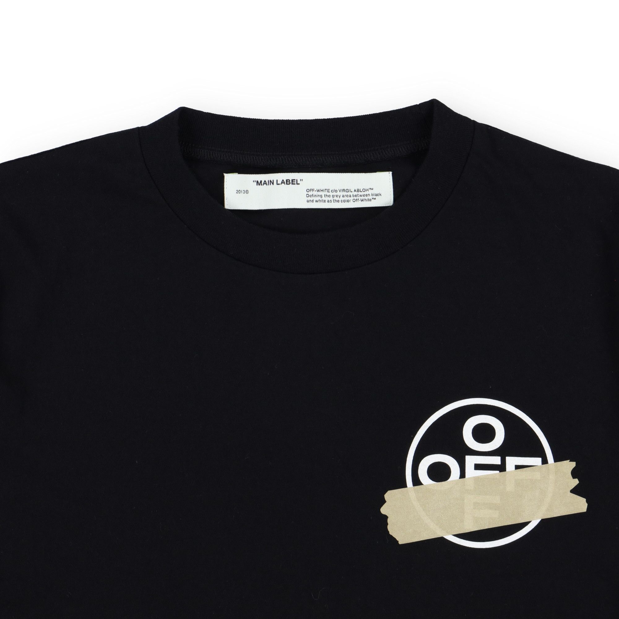 Off-White Black Tape Arrows Logo T-Shirt Size XL / US 12-14 / IT 48-50 - 7 Thumbnail