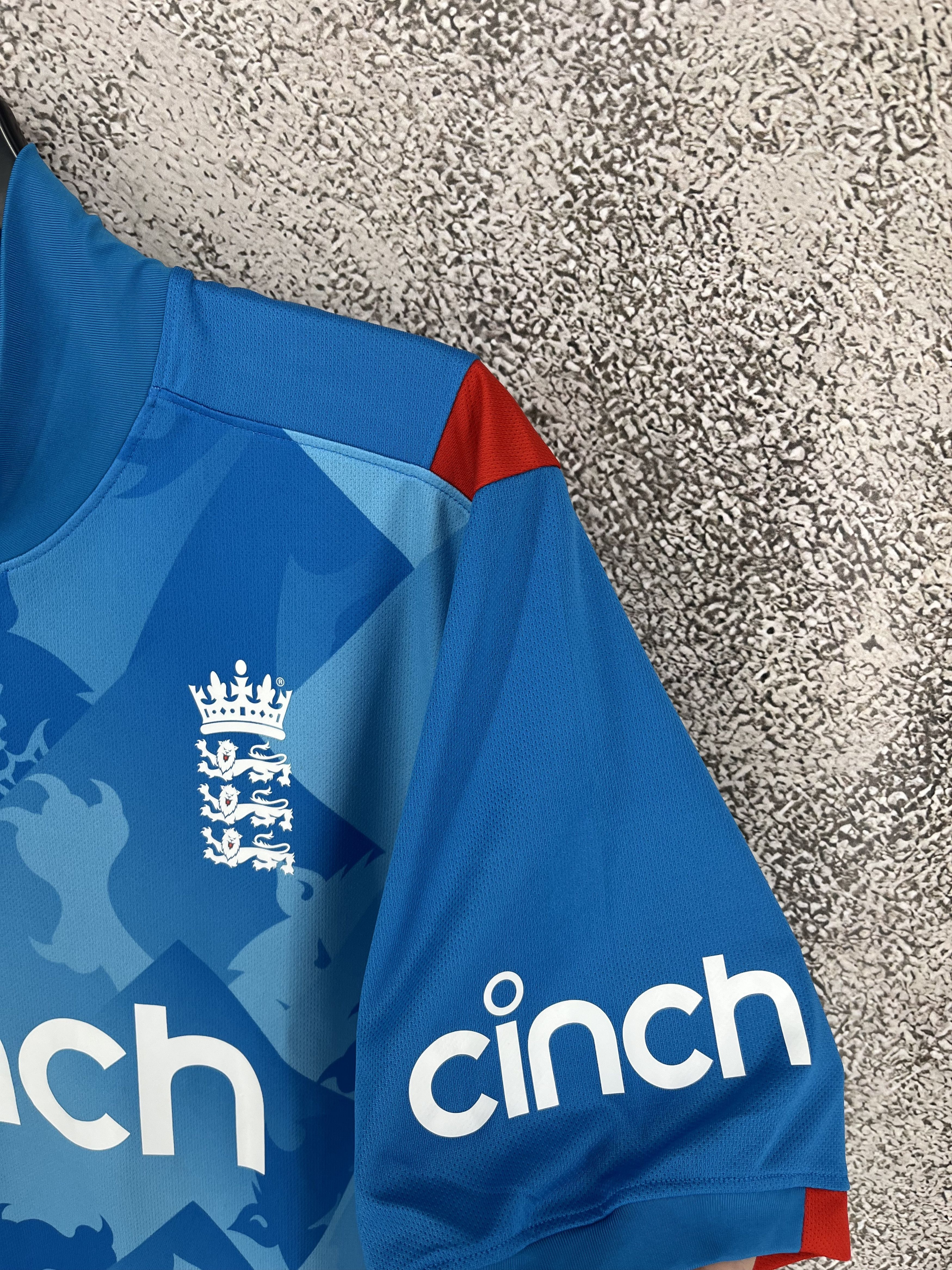 Vintage England Cricket Castore Blue One Day Shirt size Size US XXL / EU 58 / 5 - 6 Thumbnail
