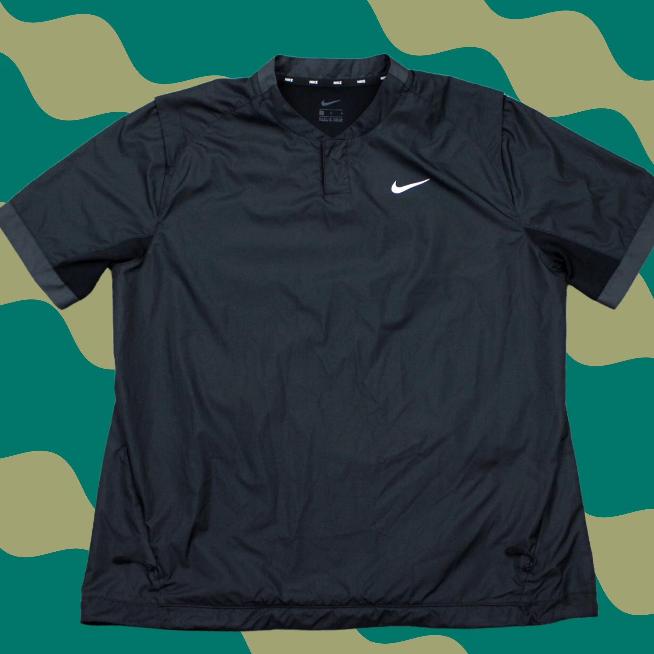 Nike Nike Dri-Fit Wind Jacket Womens Medium Black Lightweight Pullover Shacket Shirt Size M / US 6-8 / IT 42-44 - 1 Thumbnail
