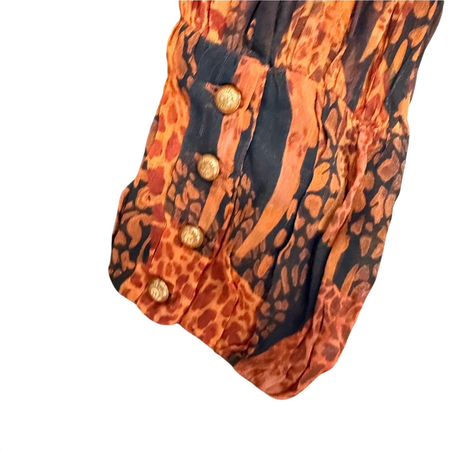 Farm Rio FARM Rio Giraffes Puff Sleeve Maxi Dress Brown Multi Size XS Size XS / US 0-2 / IT 36-38 - 11 Thumbnail