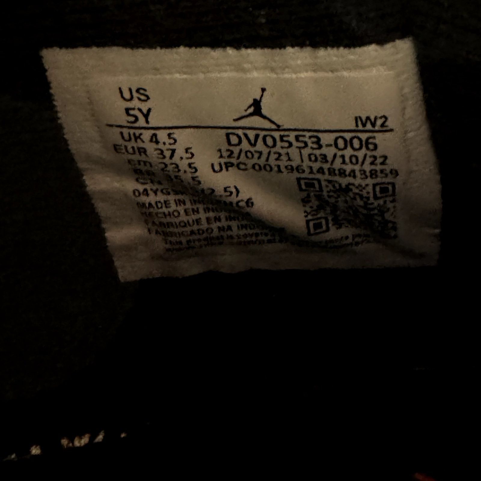 Jordan Brand × Nike Size 5 - Air Jordan 4 Retro SE GS Black Canvas Men's Shoes Size US 5 / EU 37 - 8 Thumbnail