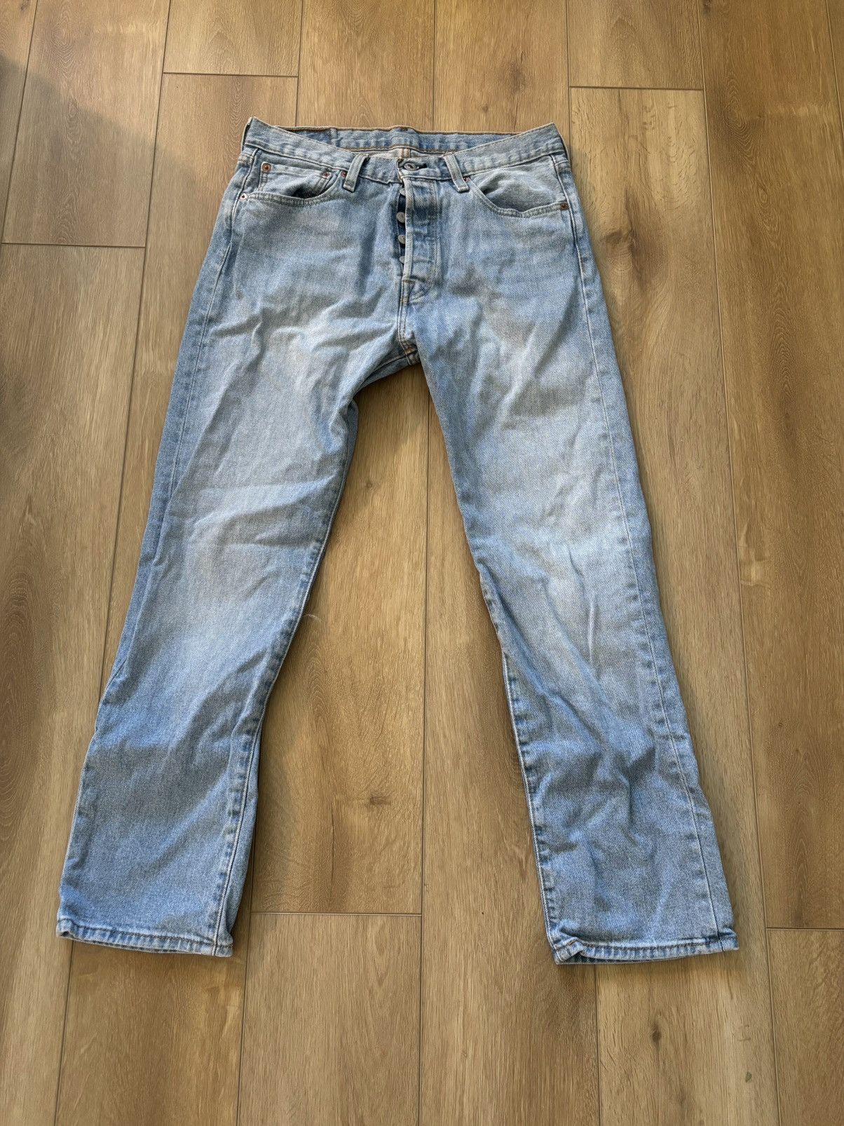 Levi's Levis 501 light blue jeans Size US 31 - 1 Thumbnail
