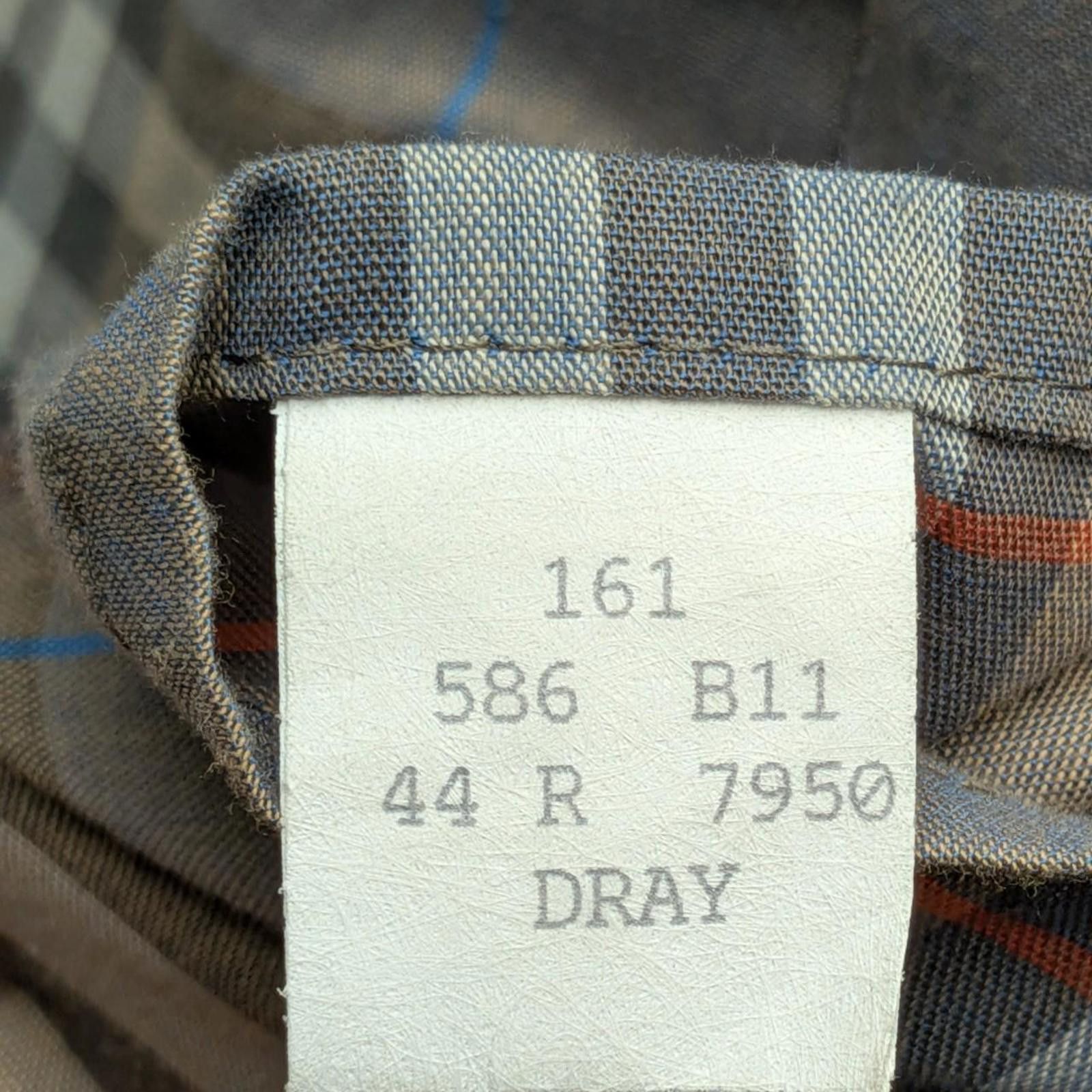 Burberry Vtg Burberrys x Olive Trench Coat Rare Blue Plaid 44R - DRAY Size US XL / EU 56 / 4 - 3 Thumbnail