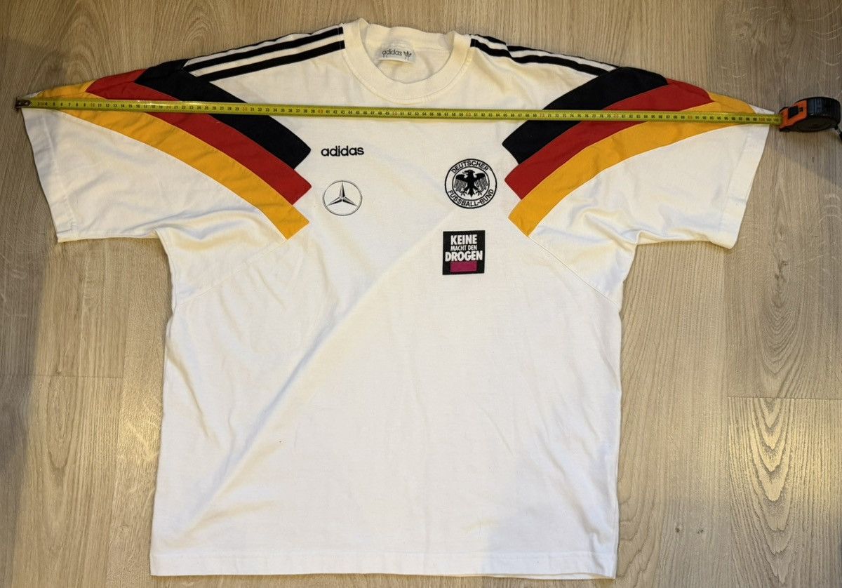Adidas Germany 1992/1994 player issued Mercedes shirt Size US L / EU 52-54 / 3 - 6 Thumbnail