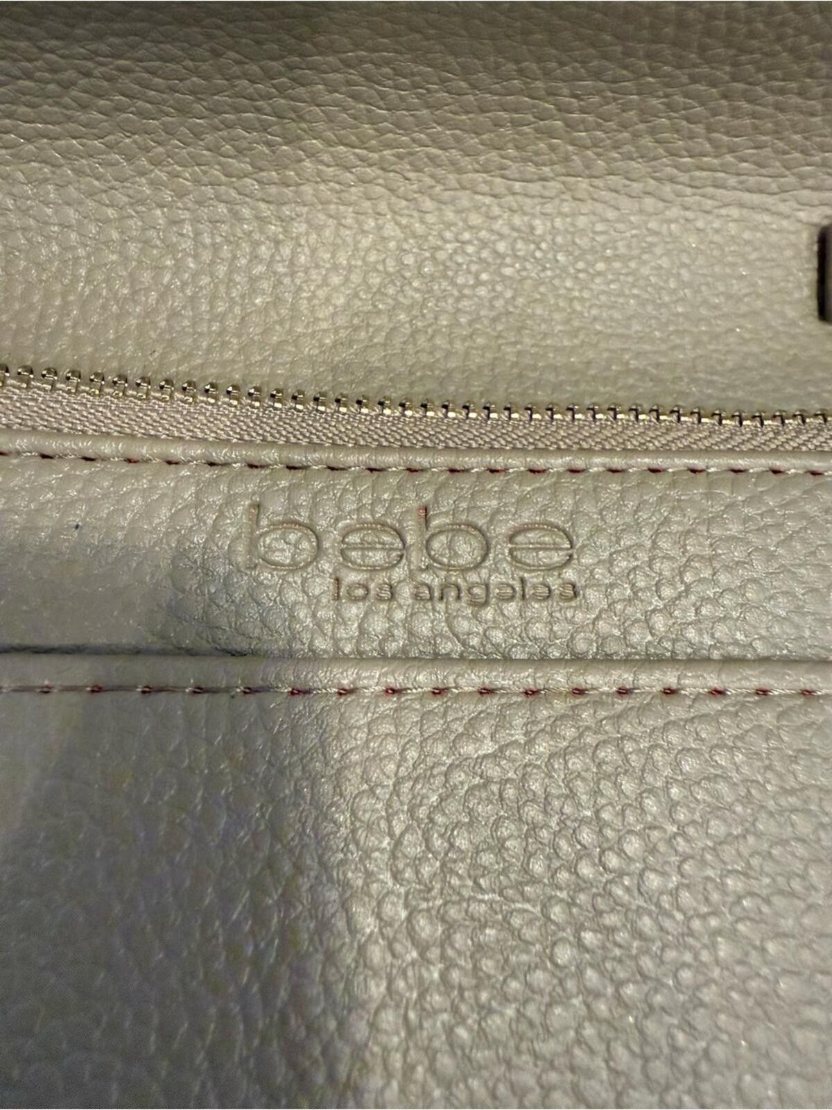 United Colors Of Benetton Bebe logo mini shoulder bag in tan black zips card slots Size ONE SIZE - 11 Thumbnail