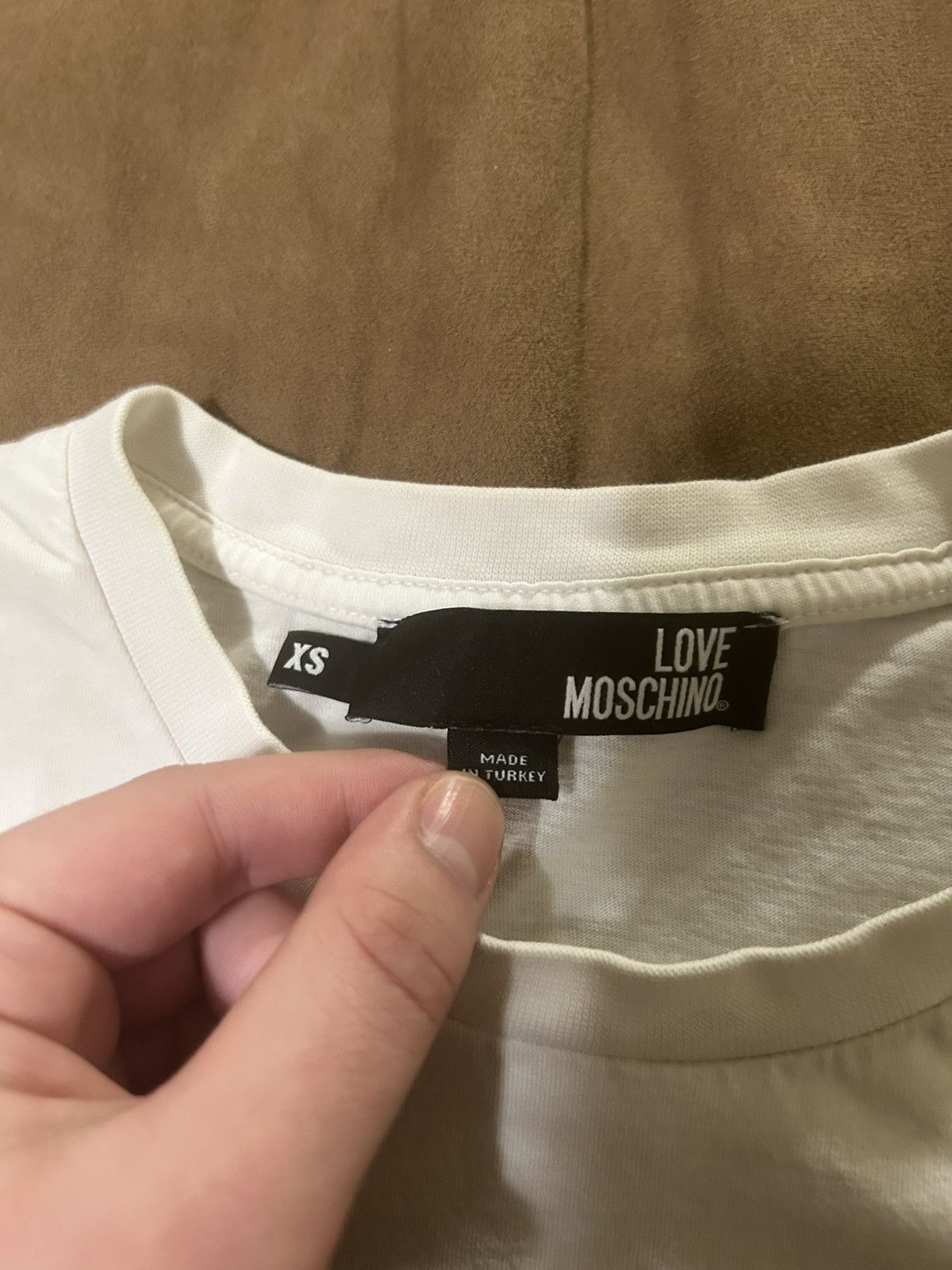 Moschino White Moschino 3d logo tee Size US XS / EU 42 / 0 - 2 Thumbnail