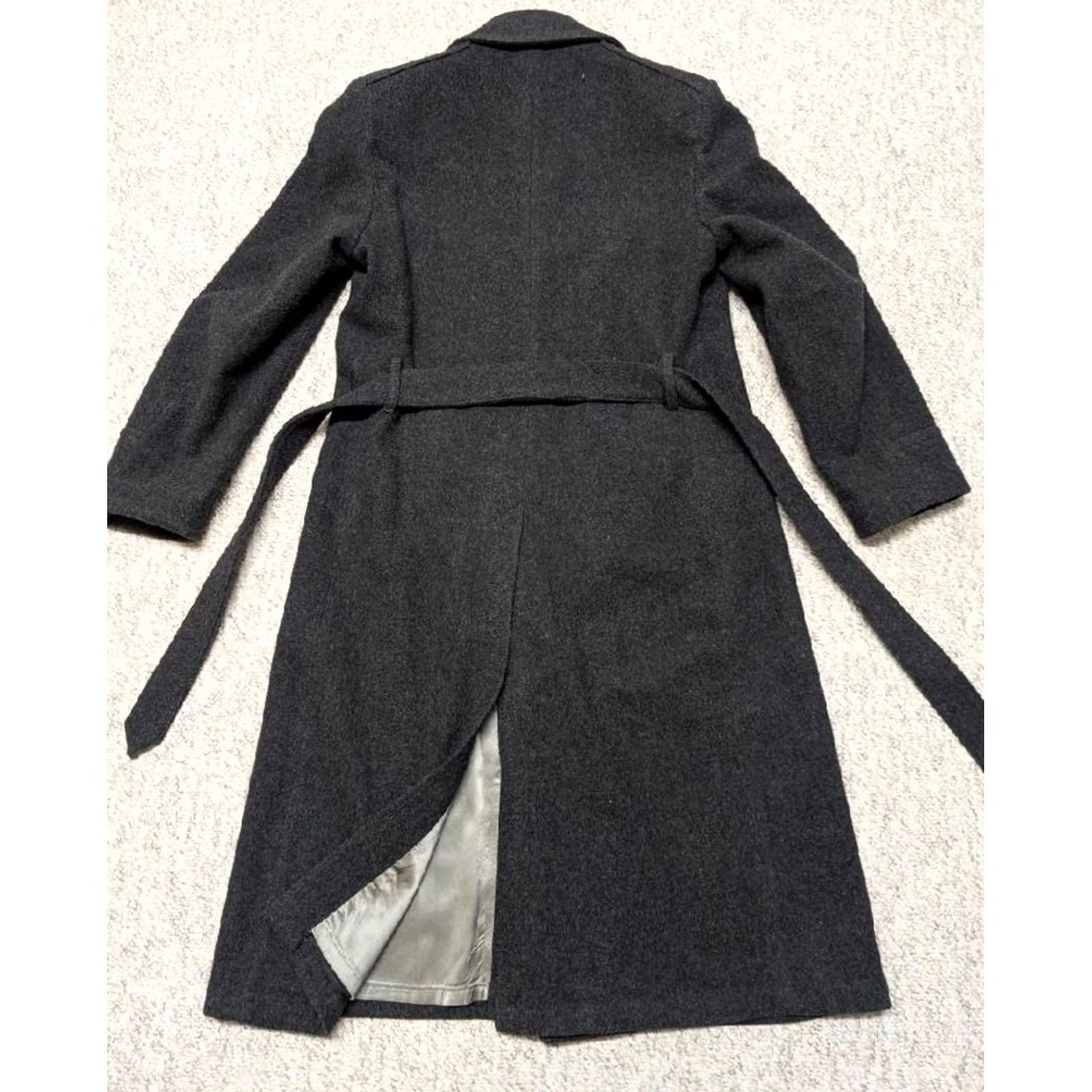 Doublet VINTAGE Stratojac OVERCOAT Wool Double Breasted Black Belted Long Coat Mens M Black 40 in Wool Coat Double Breasted Belted Thick Wool 40 Chest Mens Size US M / EU 48-50 / 2 - 3 Thumbnail