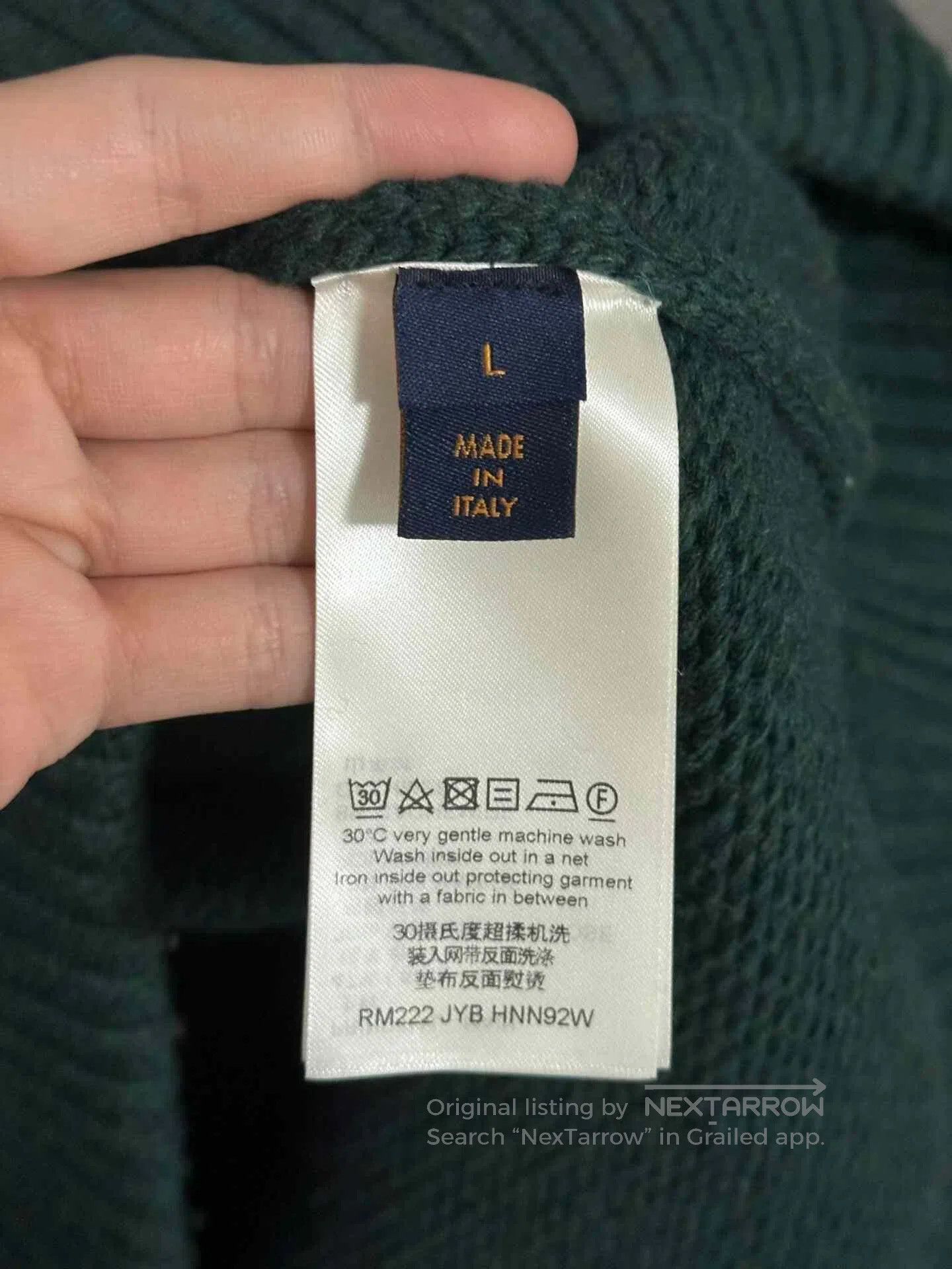 Louis Vuitton LV Logo Knit Wool Cashmere Sweater. Size US L / EU 52-54 / 3 - 3 Thumbnail
